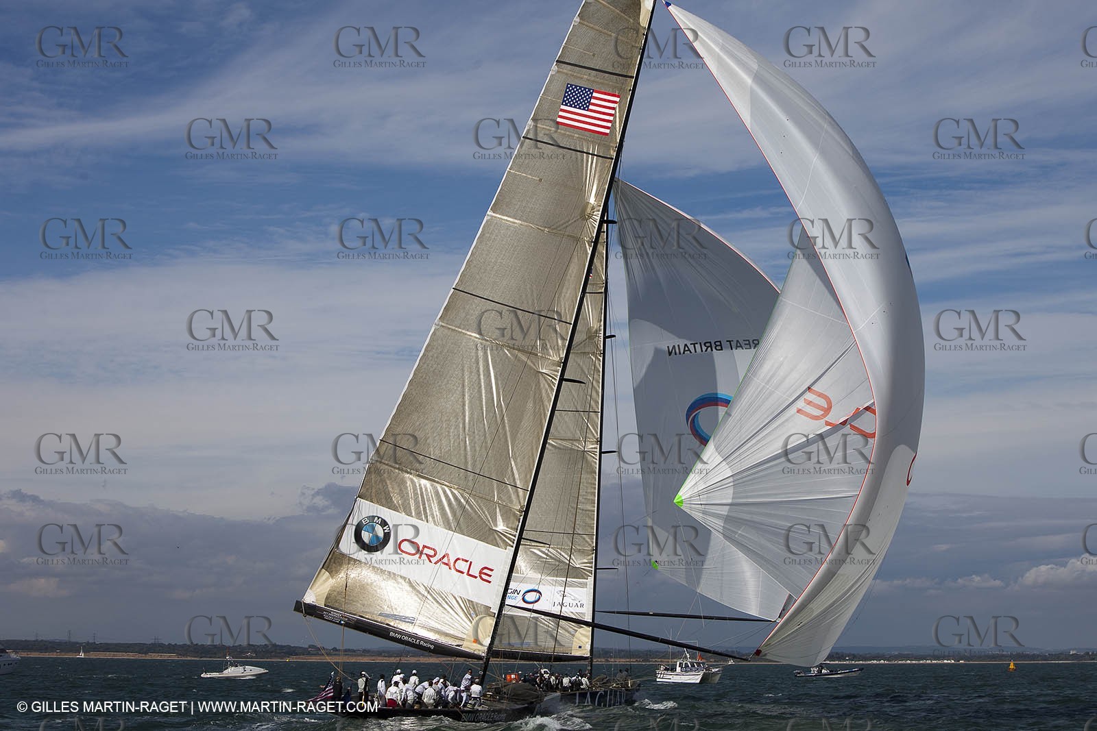 03 08 2010 - Cowes (UK, IOW) - The 1851 Cup -  BMW ORACLE Racing - Day 1.