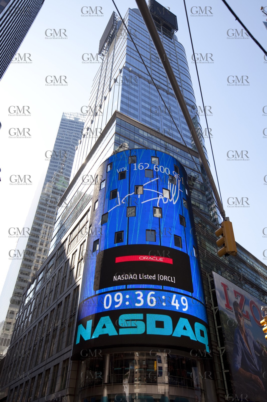 30 06 2010 - New York (USA, NY) - 33rd America's Cup - BMW ORACLE Racing - East Coast Victory Tour - Day 3 - Team at Nasdaq