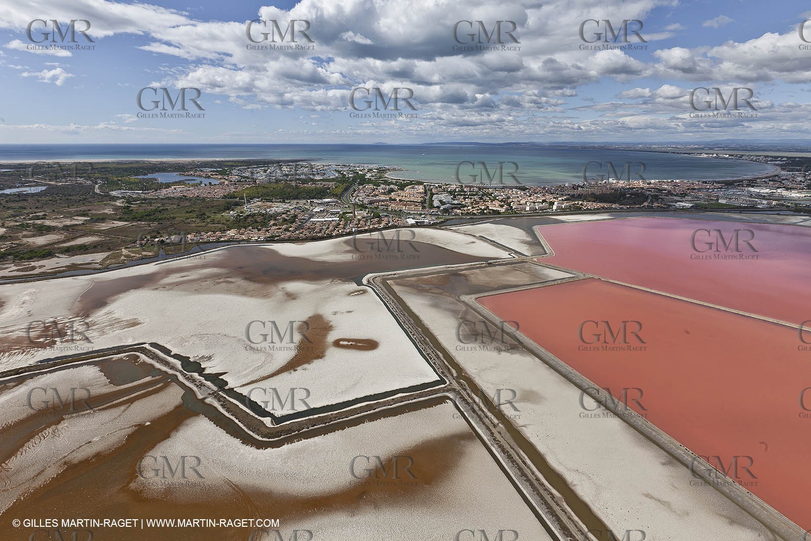 25 09 2010 - Aerial Camargphotos of the coastline from Marseille to La Grande Motte via the Camargue. Port Camargue, le Grau du Roi, Aigues Mortes bay.