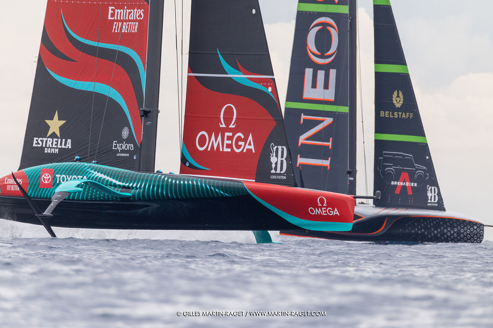 18 10 2024, Barcelona (ESP), Louis Vuitton 37th America's Cup, Final Match, Race Day 5, Race 7