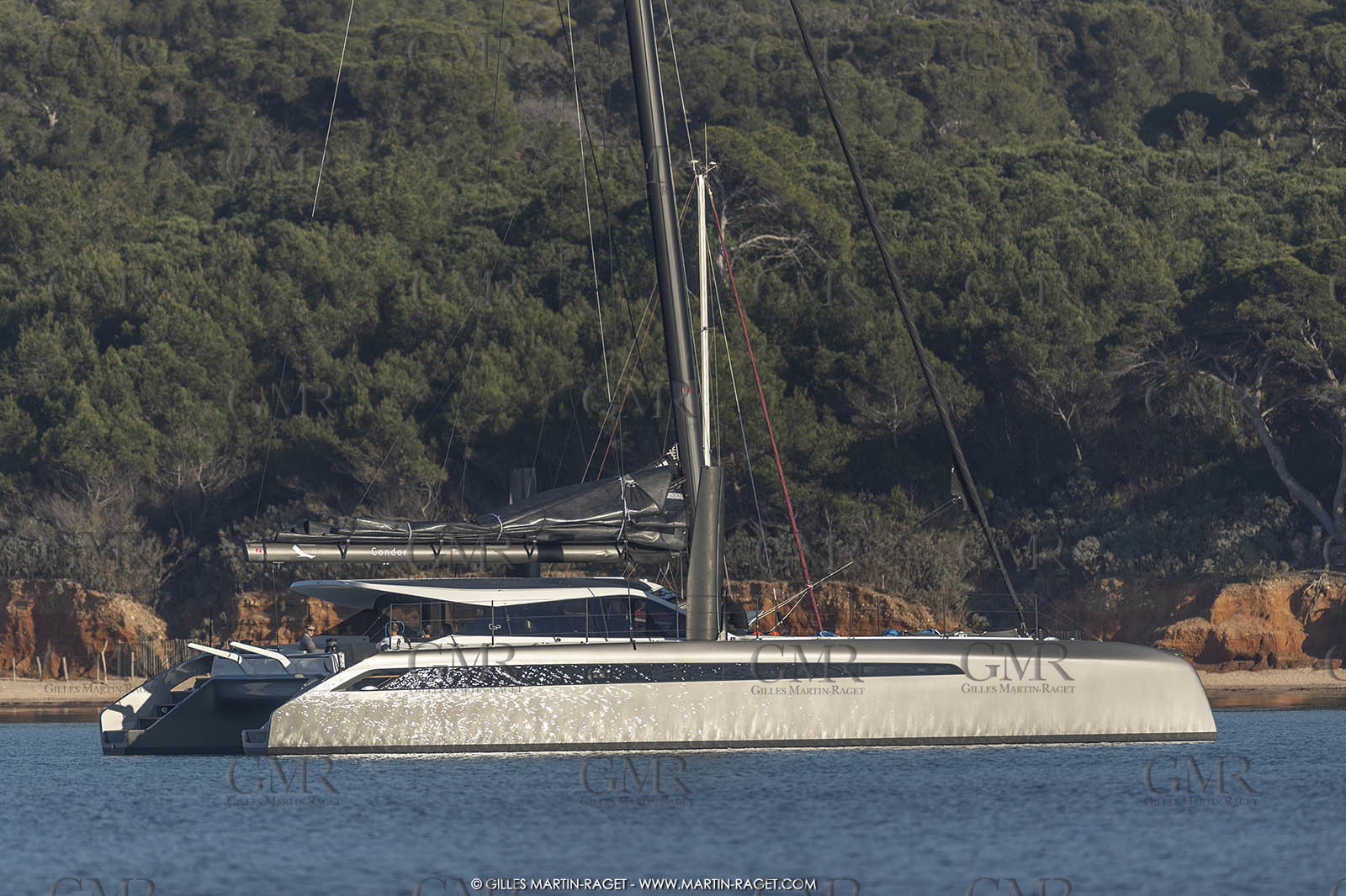16 02 2019, Porquerolles (FRA,83), Gunboat 68 sail testing  3