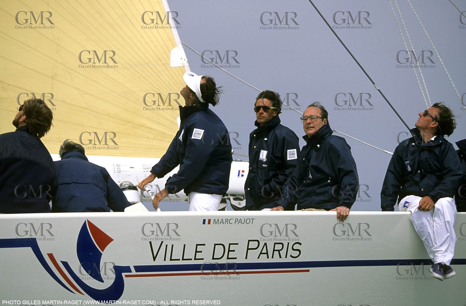America's Cup - San Diego 1992 - Jacques Chirac onboard