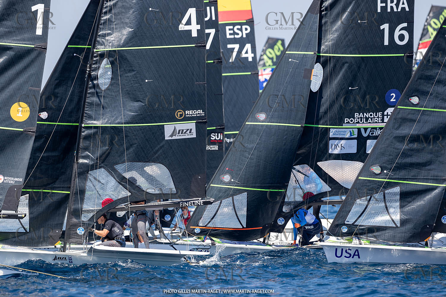 16 07 2023, Marseille, (FRA), Paris 2024 Olympic Games 2024 Sailing Test Event, Day 8, Medal race 49er Men