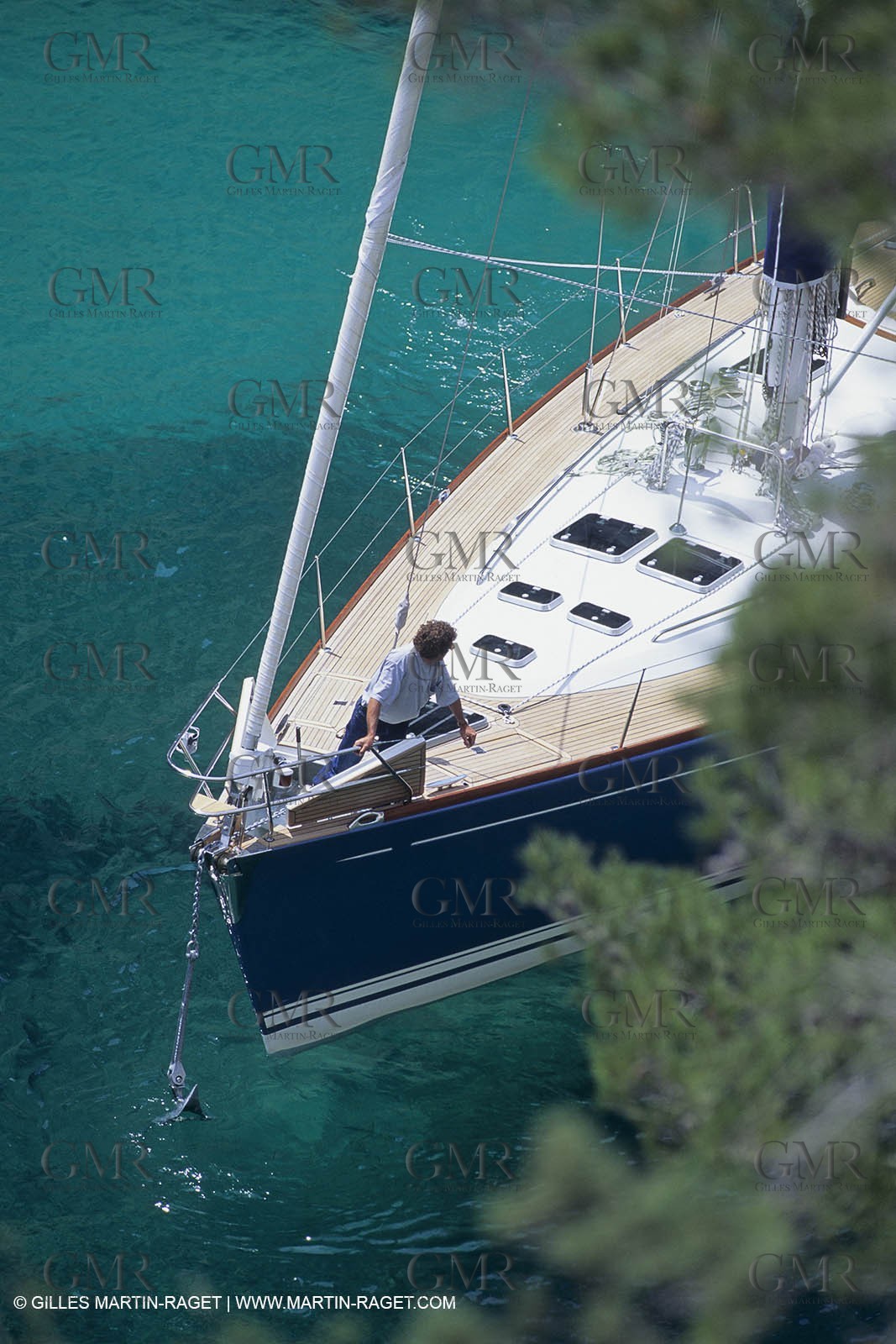 sailing, cruising, monohull at the mooring