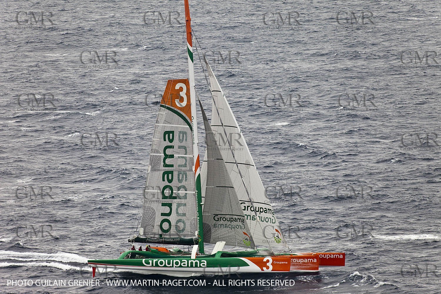 05 14 09 - Marseilles - Mediterranean Record - Groupama 3 - Franck Cammas - G Class - Start from Marseilles to Carthage (Tunisia)