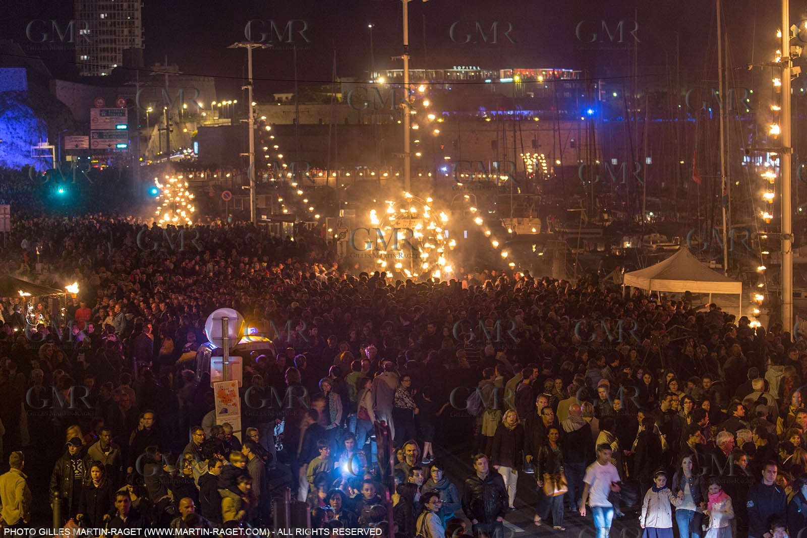 03 05 2013 - Marseille (FRA,13) - Marseille Provence 2013, Historical port Illumination by Company Carabosse