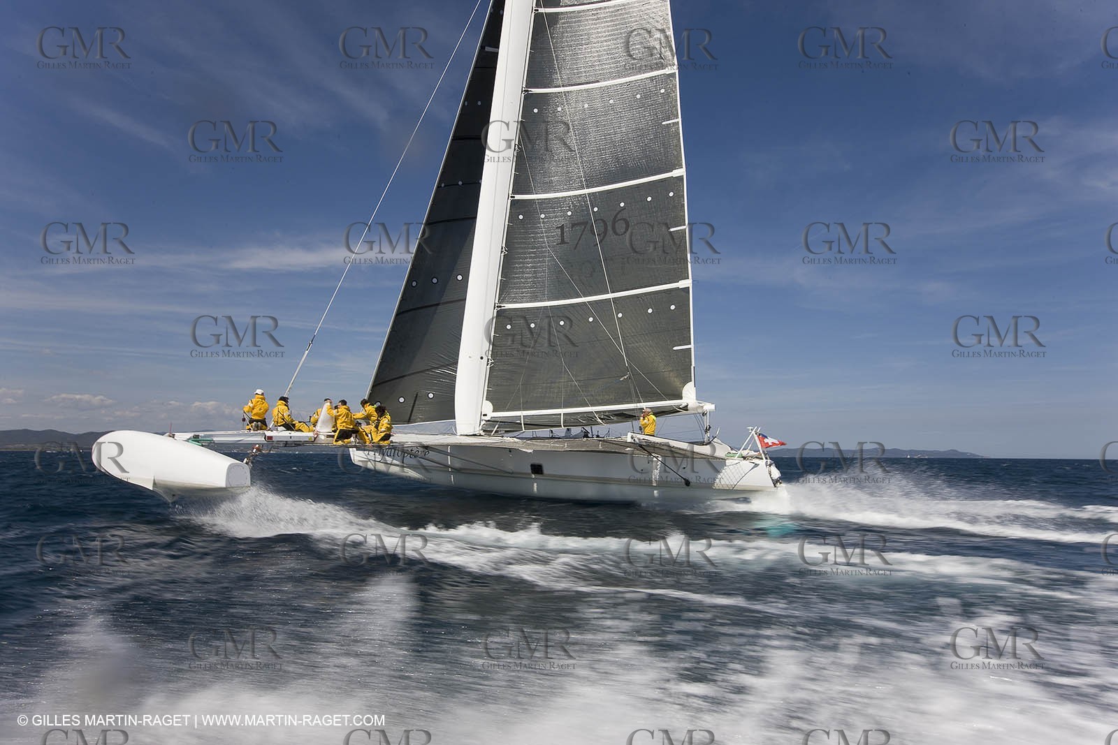 14 06 2008 - Toulon-Hyères (FRA,83) - 50 knots record attempt trials by l'Hydroptère