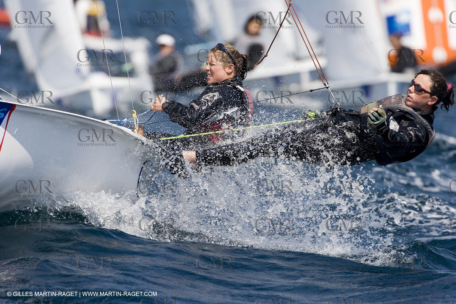 27 04 2007 - 2007 Semaine Olympique Française - Hyères (South of France) - Day 6 - Medal Race - Team France - Lecointre-Lemaître