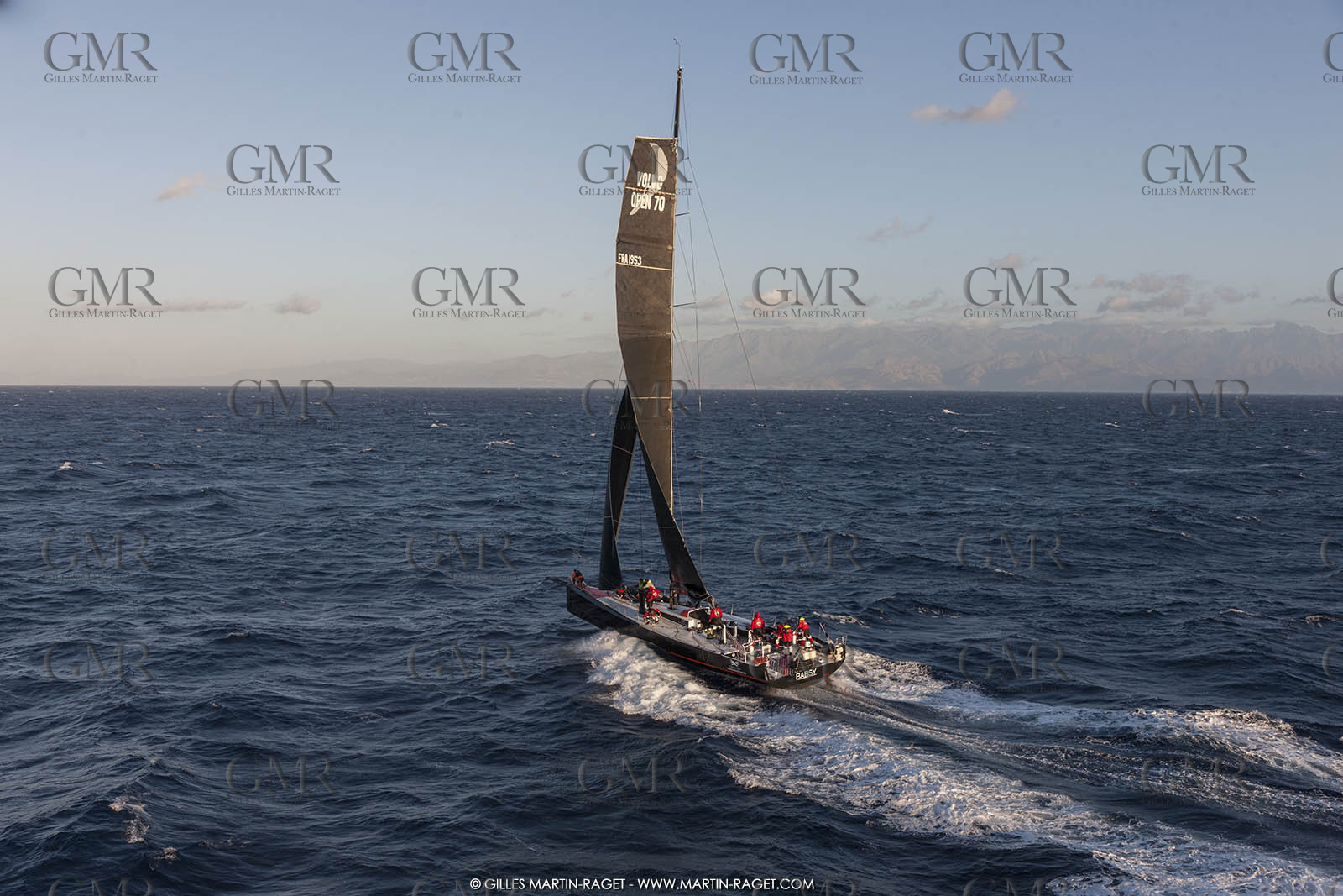 09 10 2017, Calvi (FRA,20), VOR 70 Babsy, Tentative de record autour de la Corse à la voile, skipper Franck Cammas