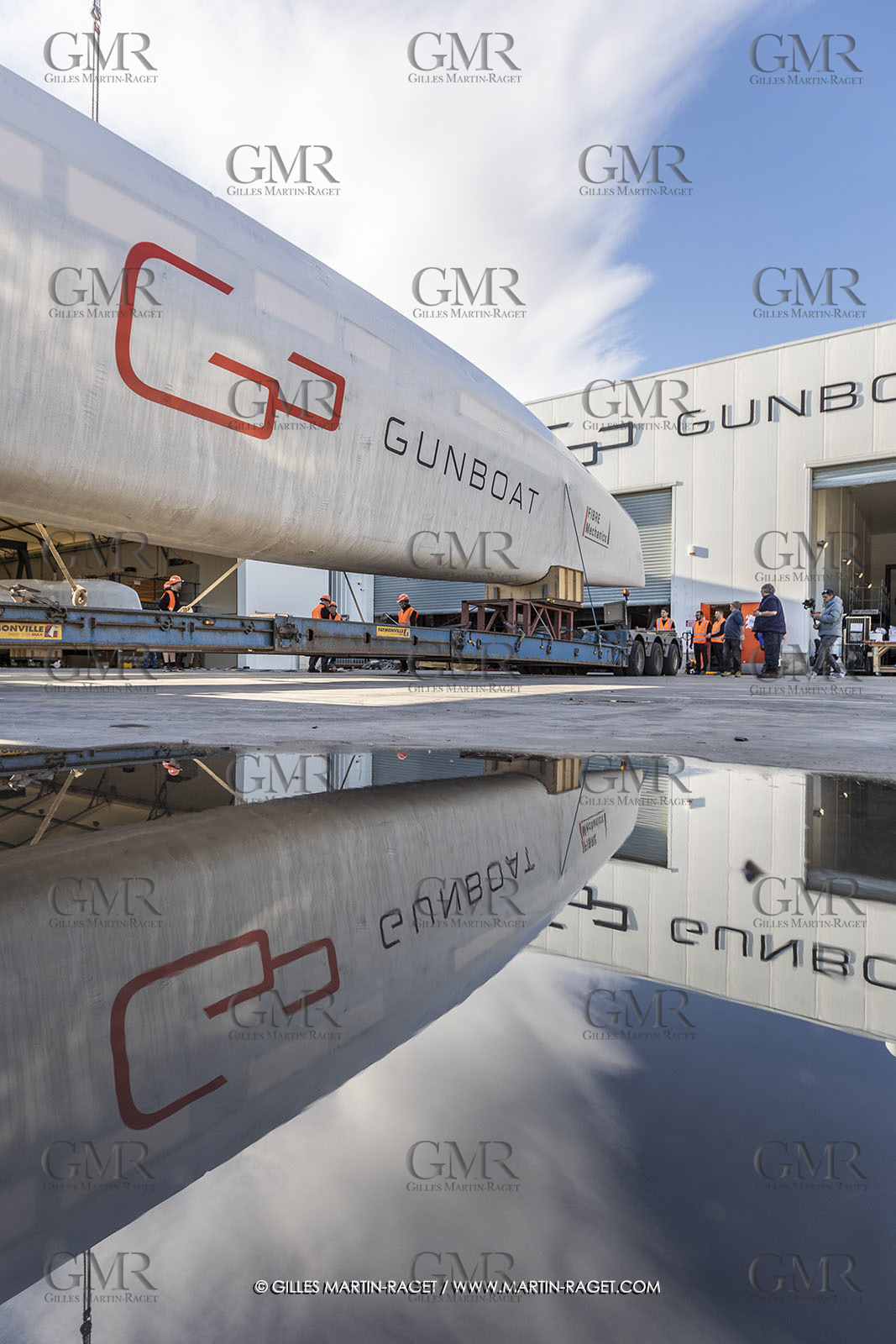 15 02 2022, La Grande Motte (FRA), Gunboat 80  1 hulls delivery