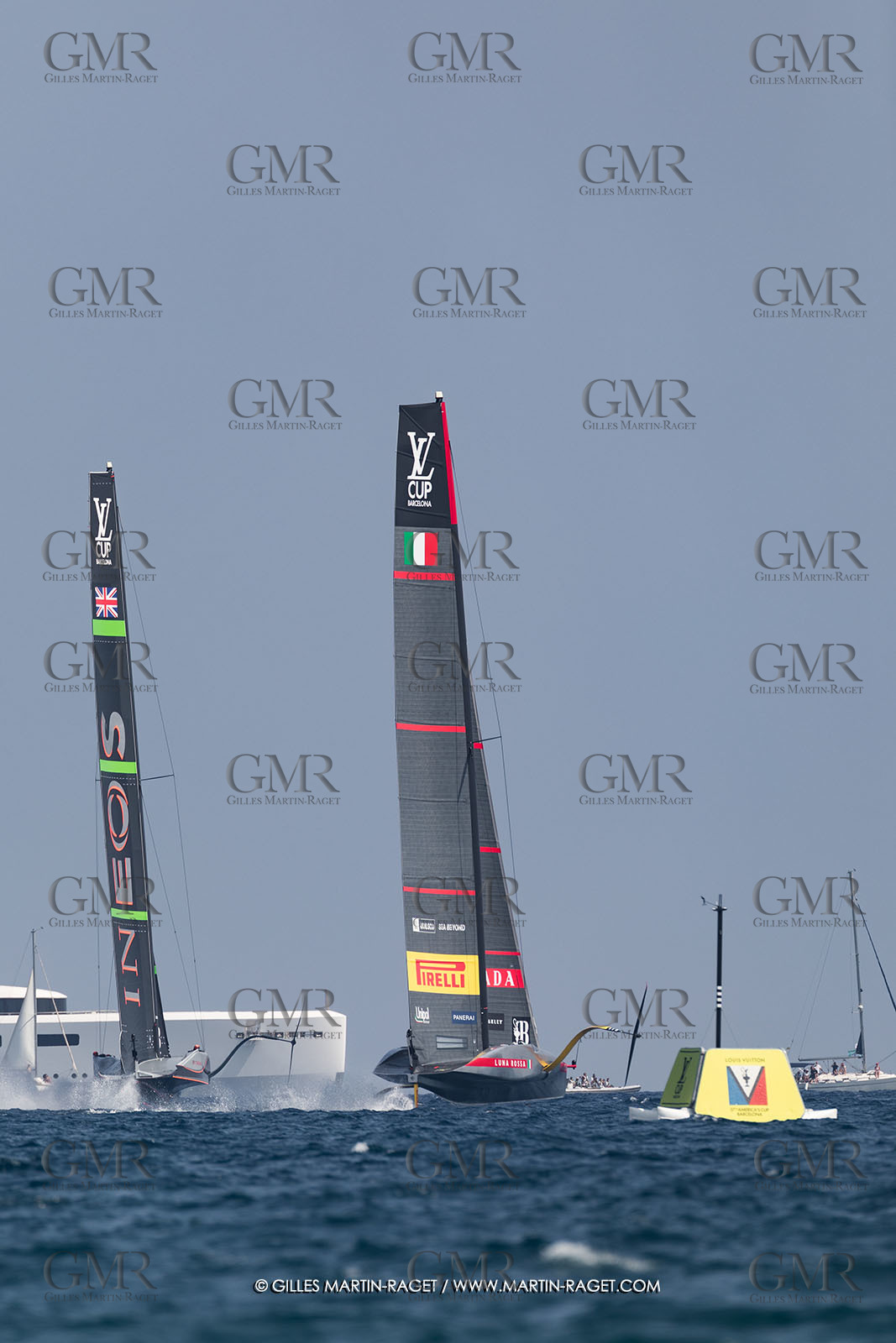 24 08 2024, Barcelona (ESP), Louis Vuitton 37th America's Cup, Louis Vuitton Prelilinary Regatta, Race Day 3