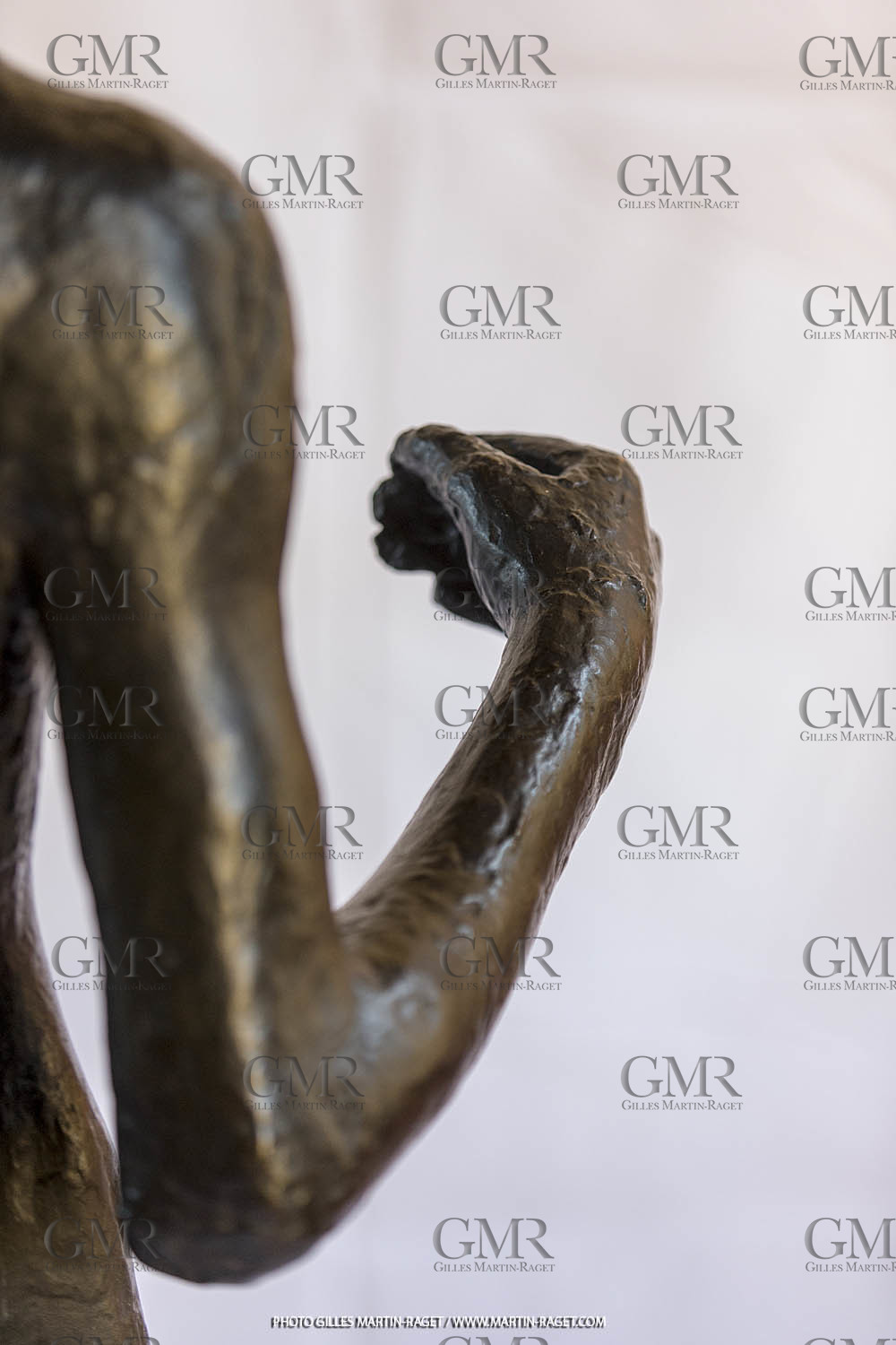 06 03 2016, Saint-Etienne du Grès (FRA,13), Oeuvre de Germaine Richier, Loretto I 1934, Bronze patiné foncé, Numéroté 4 6, fondeur Susse, Paris, 160 x 52 x 35 cm, Collection particulière