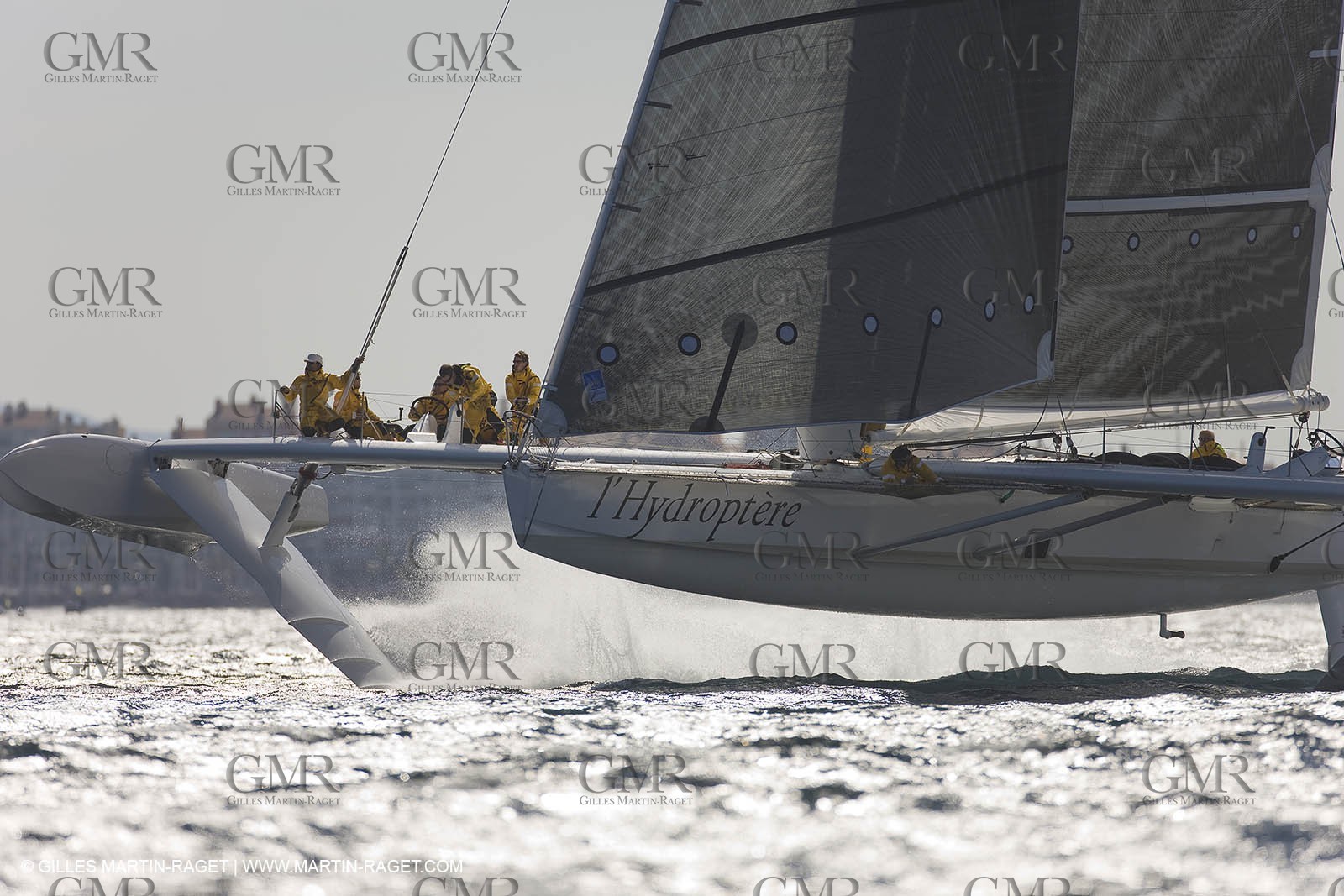 14 06 2008 - Toulon-Hyères (FRA,83) - 50 knots record attempt trials by l'Hydroptère