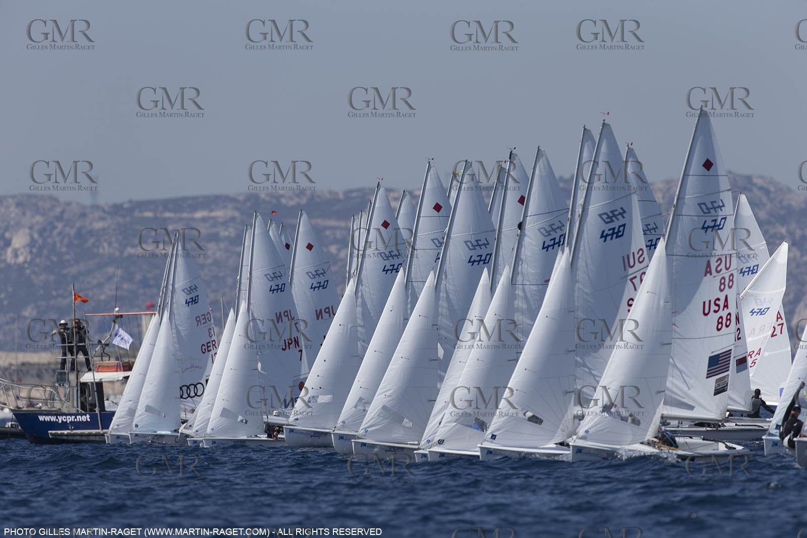 10 04 2015, Marseille (FRA), Yachting Club de la Pointe Rouge - Coupe Internationale de Printemps des 470, Day 3
