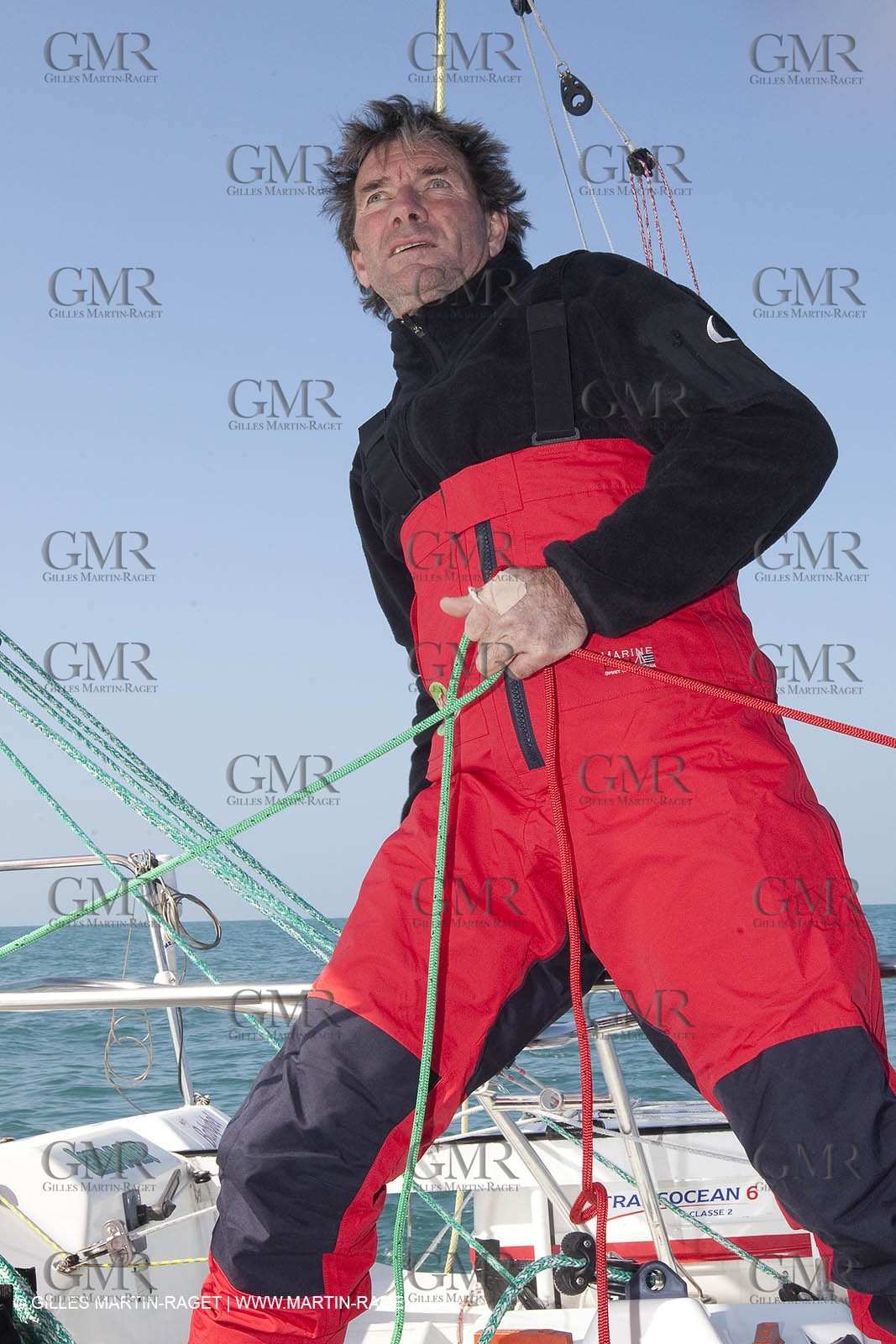 13 03 2010 -  La Grande Motte   Port Camargue (FRA) - Groupe Bel - Kito de Pavant   Sebastien Audigane training for Transat AG2R