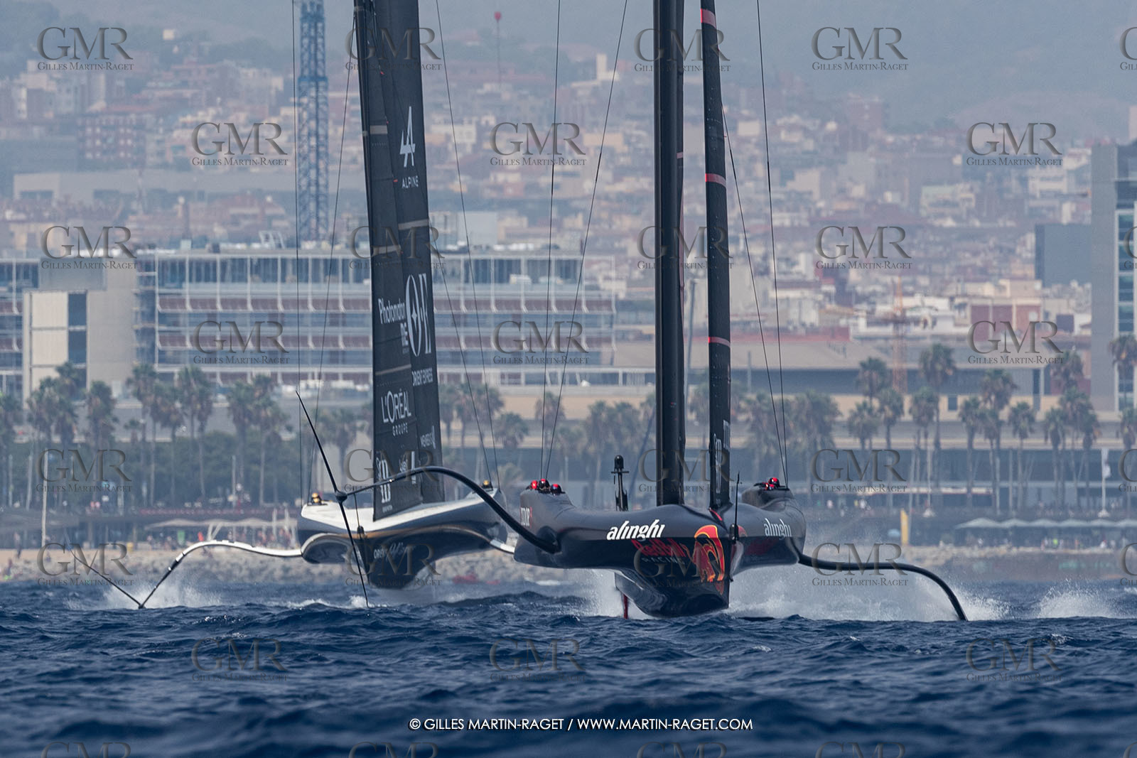 22 08 2024, Barcelona (ESP), Louis Vuitton 37th America's Cup, Louis Vuitton Preliminary Regatta, Race Day 1