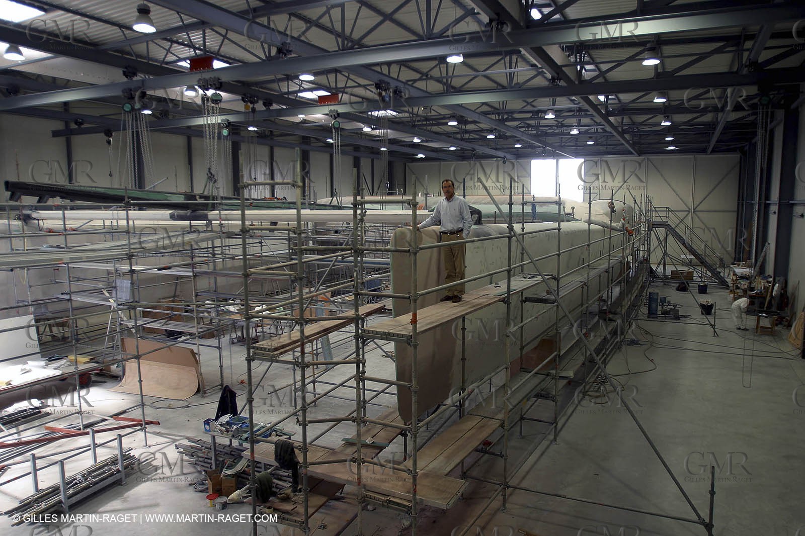 Vannes - Multiplast Boatyard - Orange II construction