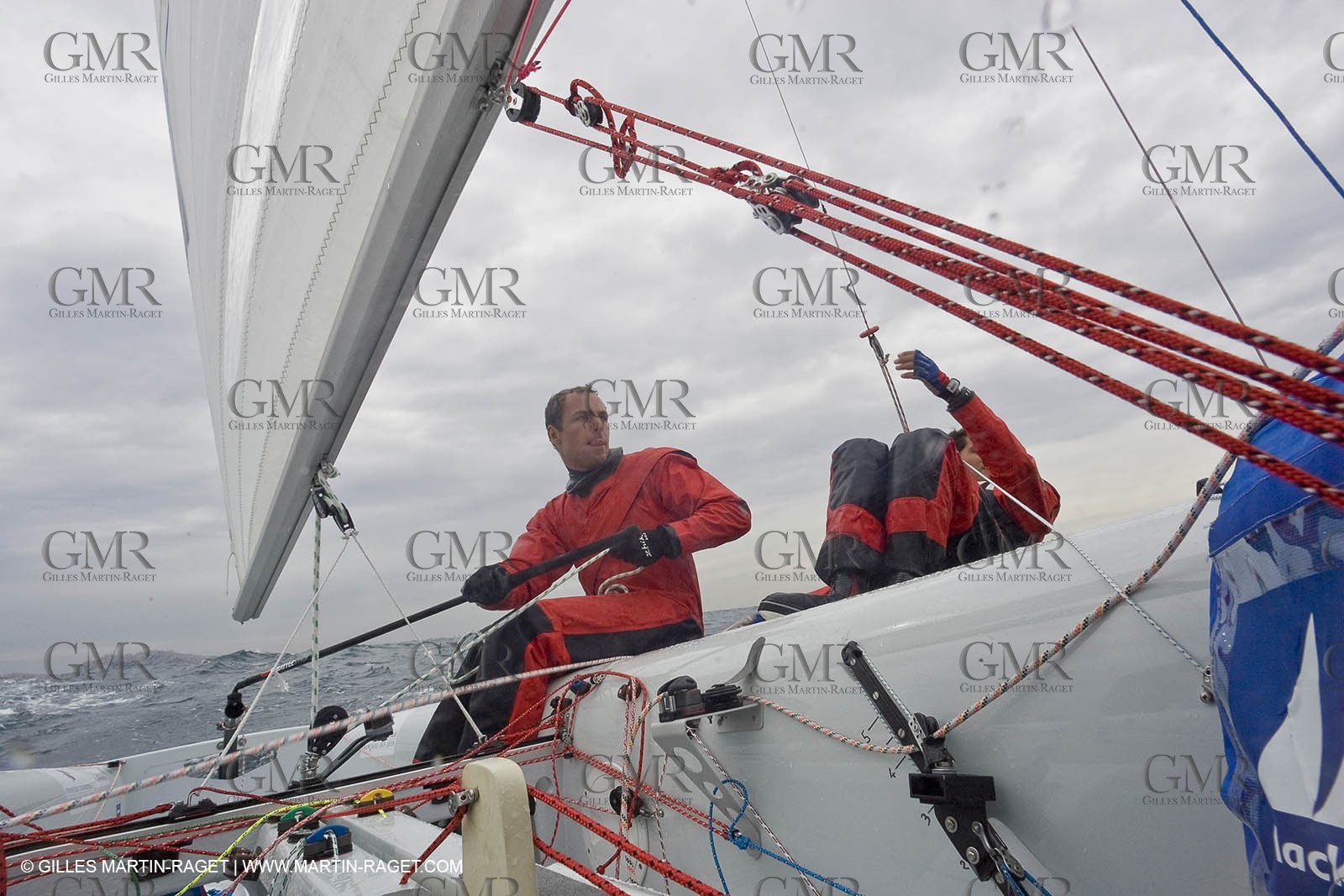 07 03 2008-Marseille (FRA, 13) Nicolas Charbonnier Olivier Bausset training