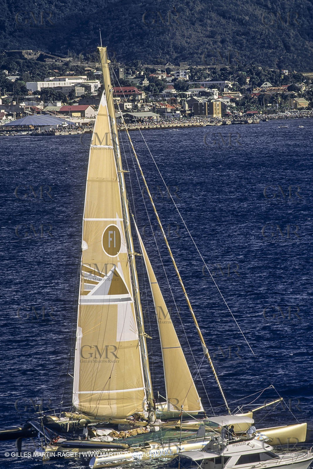 Sailing, Offshore Racing, Route du Rhum 1990, Groupe Pierre 1er, Florence Arthaud