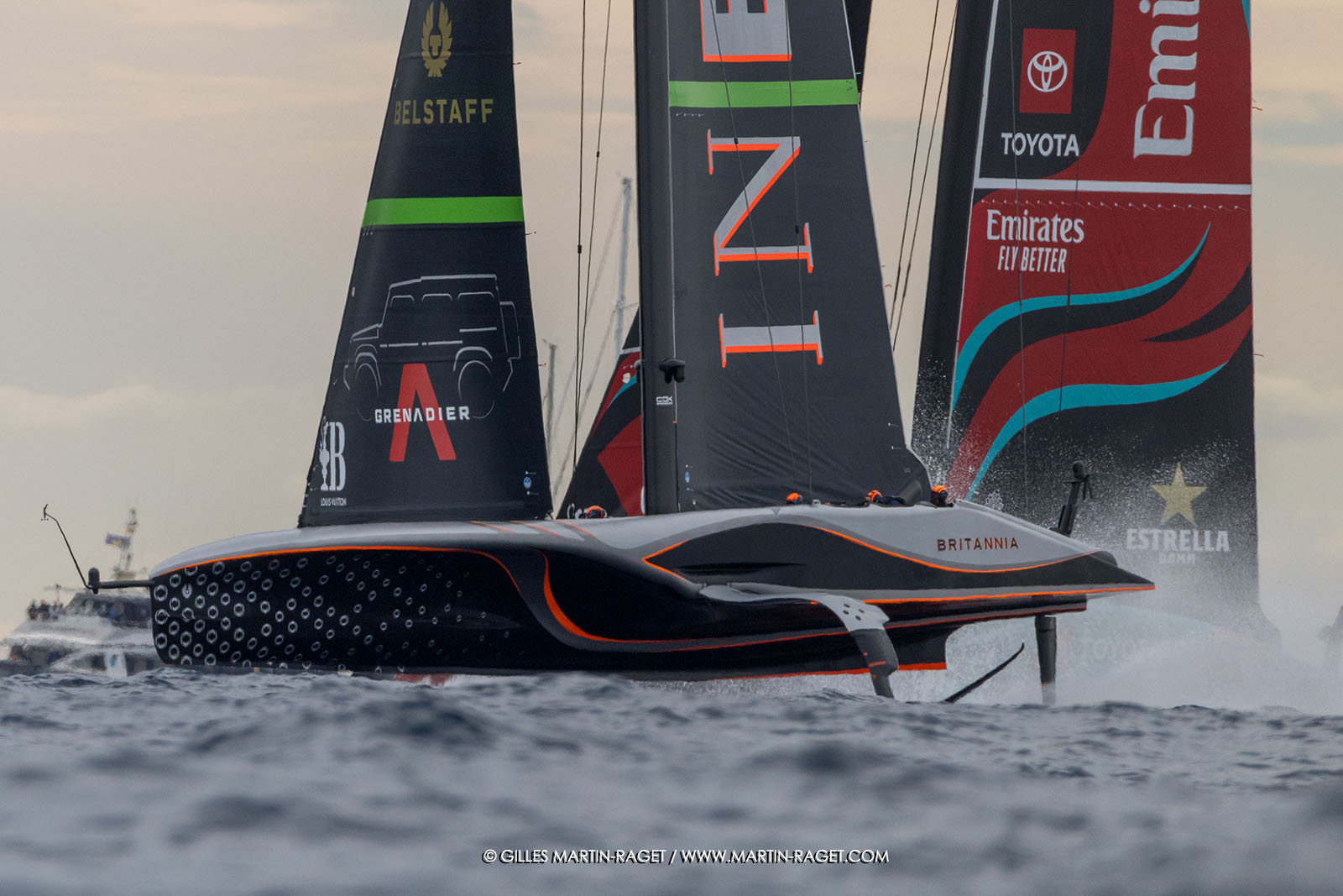 18 10 2024, Barcelona (ESP), Louis Vuitton 37th America's Cup, Final Match, Race Day 5, Race 7