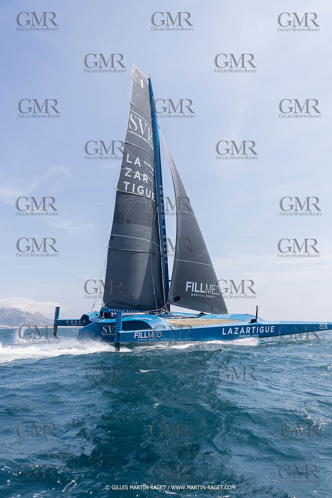 18 05 2022, Marseille (FRA), APremière navigation du trimaran Ultim SVR LAZARTIGUE à Marseille