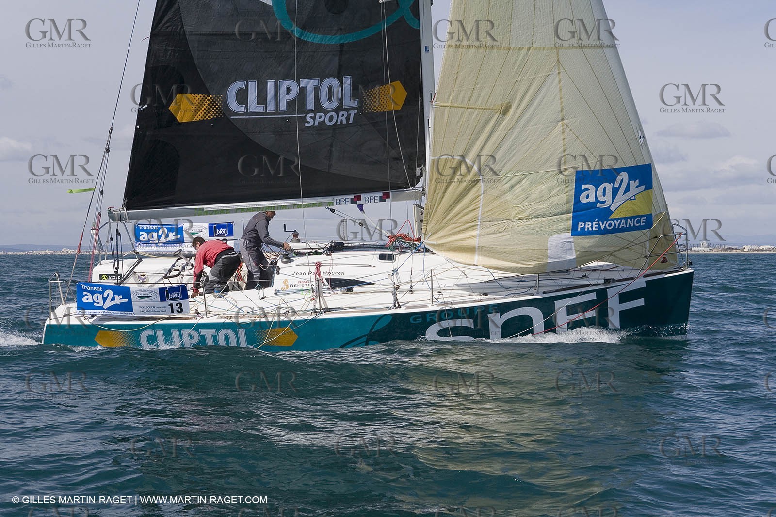 27 03 08- La Grande Motte- (FRA,34) Transat AG2R 2008- Jean-Paul Mouren- Laurent Pellecuer