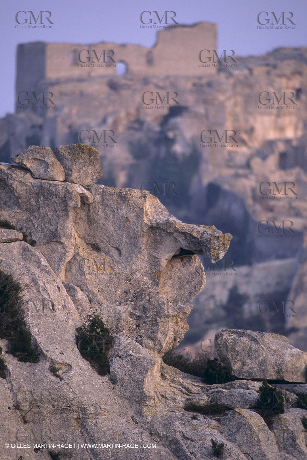 France, Provence, paysage des Alpilles, Alpilles landscapes, Les Baux de Provence