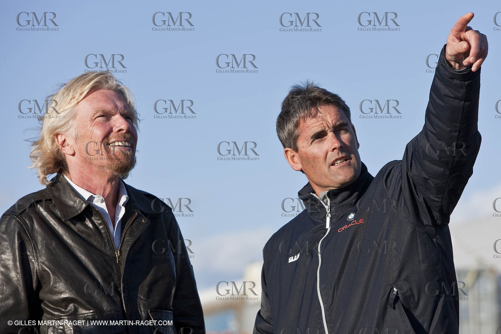 11 02 2010 - Valencia (ESP) - 33rd America's Cup - BMW ORACLE Racing - Day off 2 - Sir Richard Branson - Sir Russell Coutts