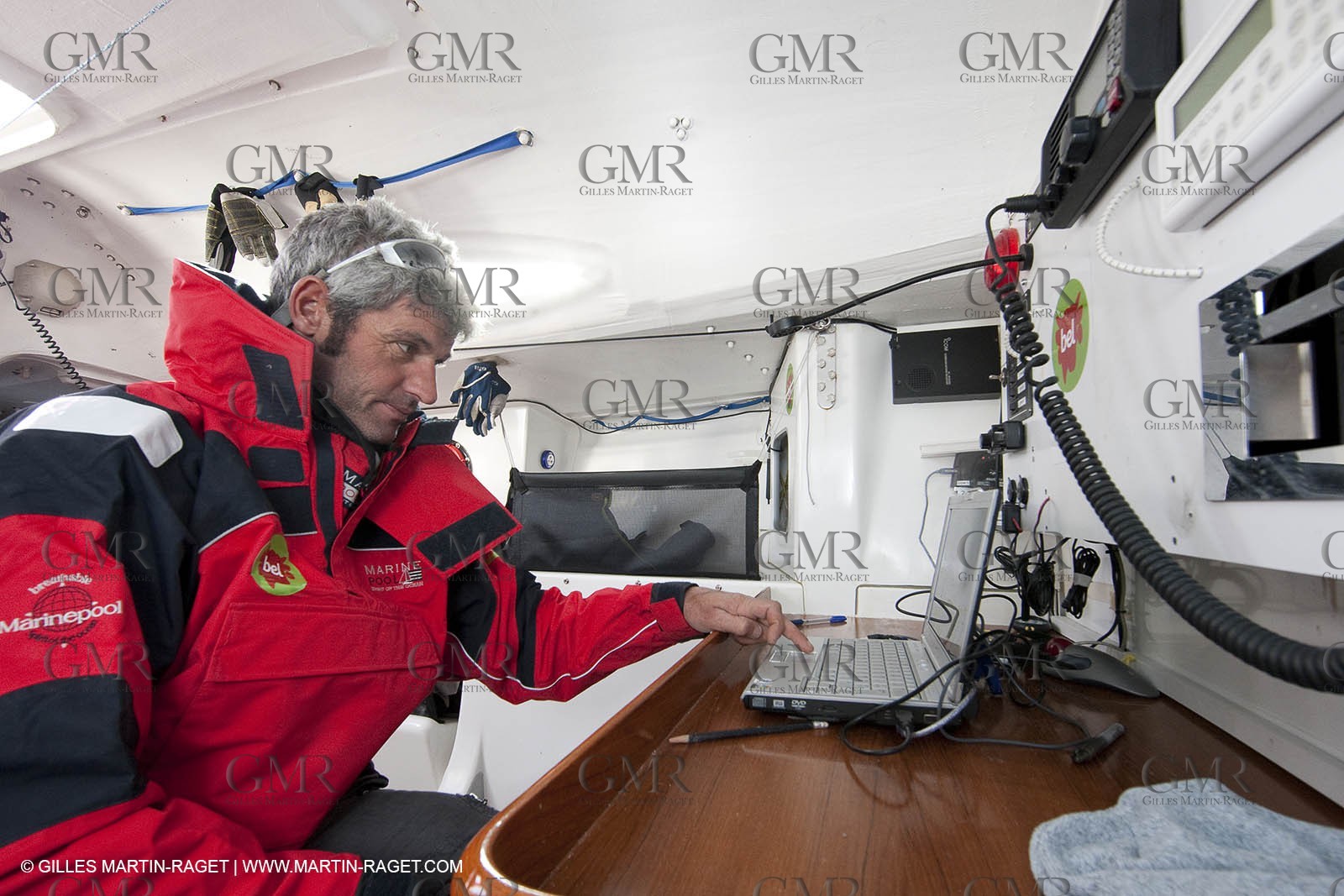 13 03 2010 -  La Grande Motte   Port Camargue (FRA) - Groupe Bel - Kito de Pavant   Sebastien Audigane training for Transat AG2R