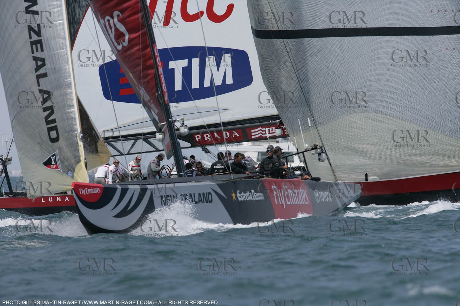 01 06 2007-Valencia (Spain)- 32nd America's Cup - Louis Vuitton Cup Final - Day 1
