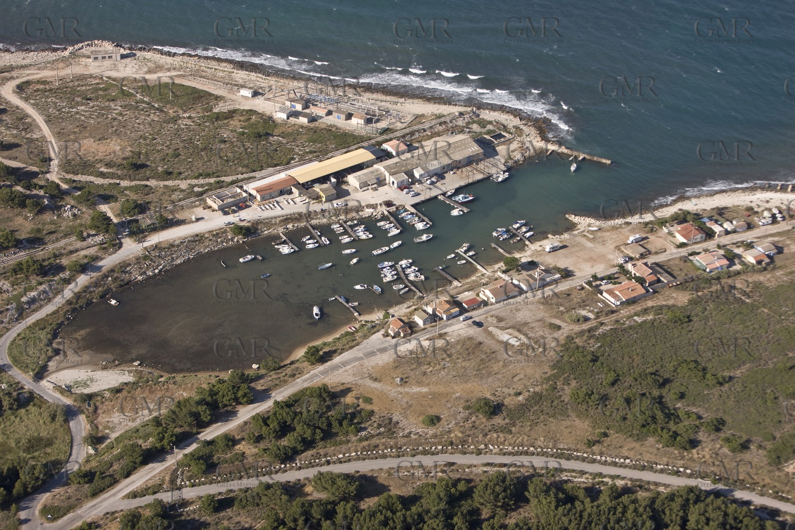 14 07 2008 - french coast in Fos gulf and Port de Bouc area