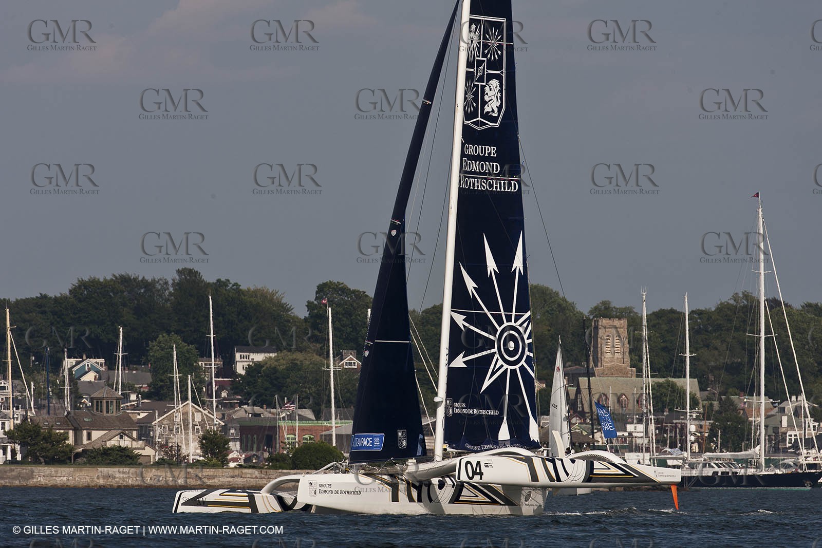 02 07 2012 - Newport (RI) -start of the Krys Ocean Race pre-event sailed between Newport and New York, Gitana XV