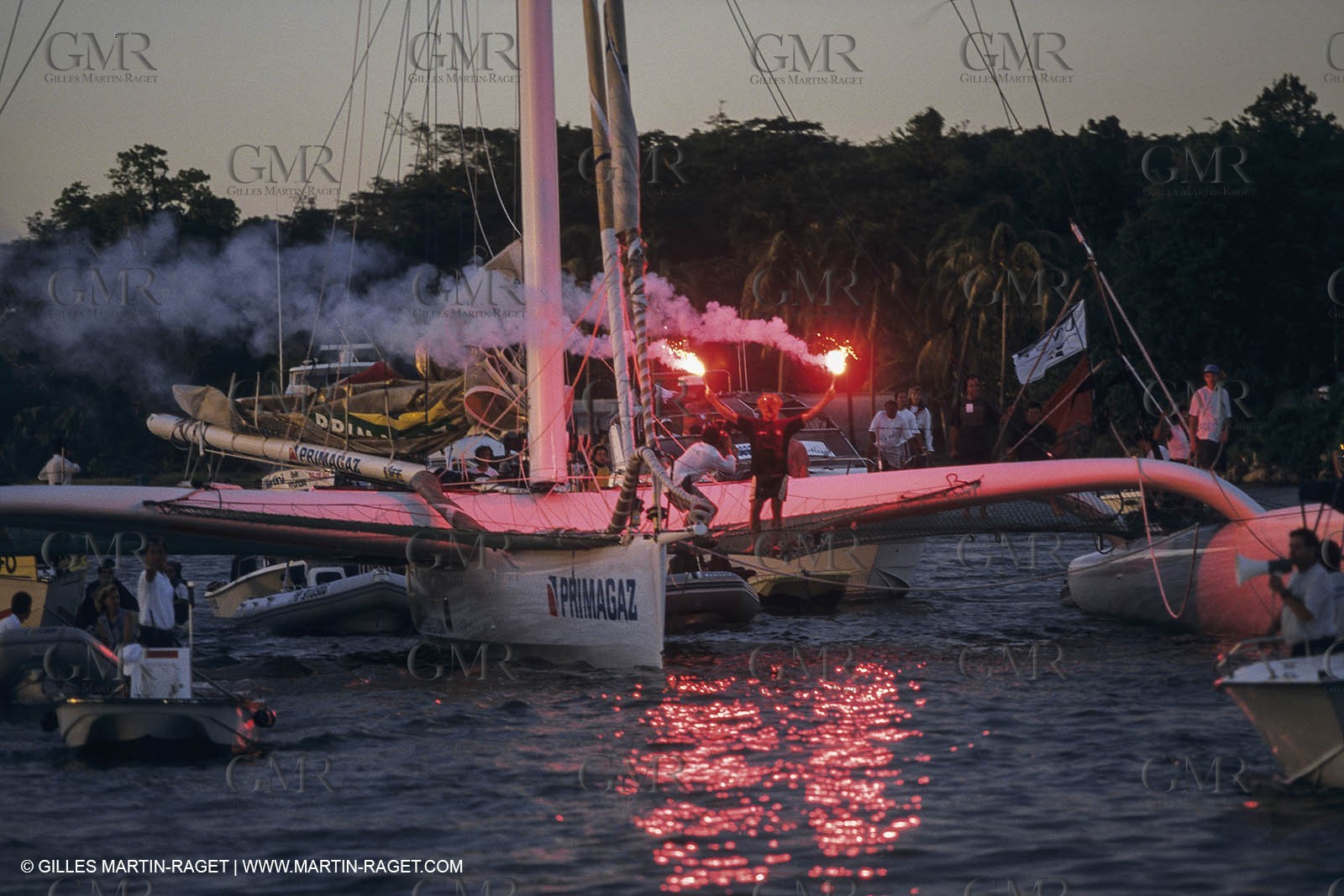 Yacht Racing, Multihull, ORMA 60, Laurent Bourgnon, Primagaz