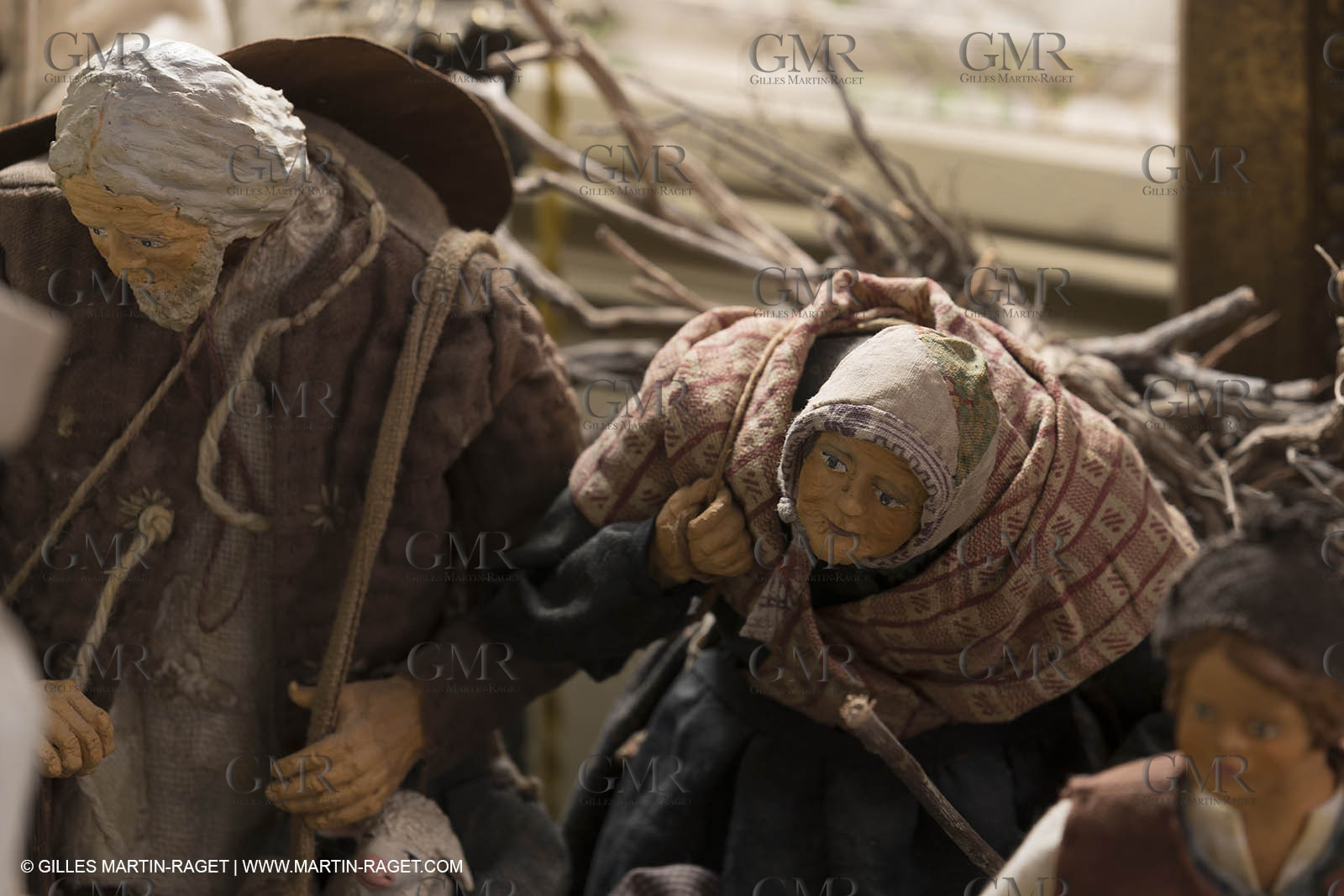 27 01 2018; L'isle sur Sorgue (FRA; 84); Les antiquaires; Crèche et santons de Jean-Jacques Bourgeois