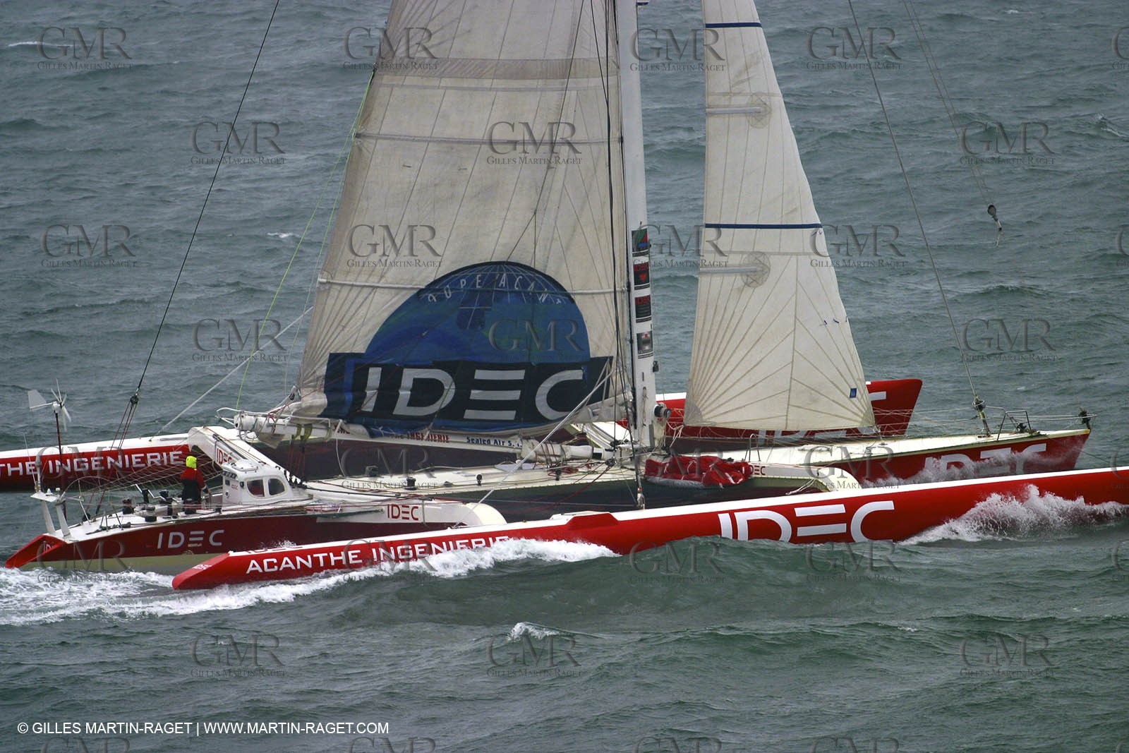Round the world solo record - Idec - Francis Joyon - Brest finish