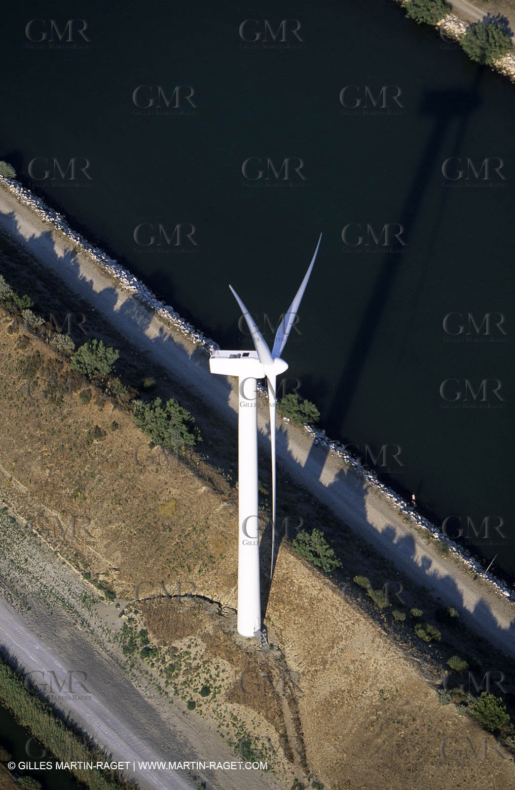 wind mill in Camargue near Port Saint Louis du Rhône