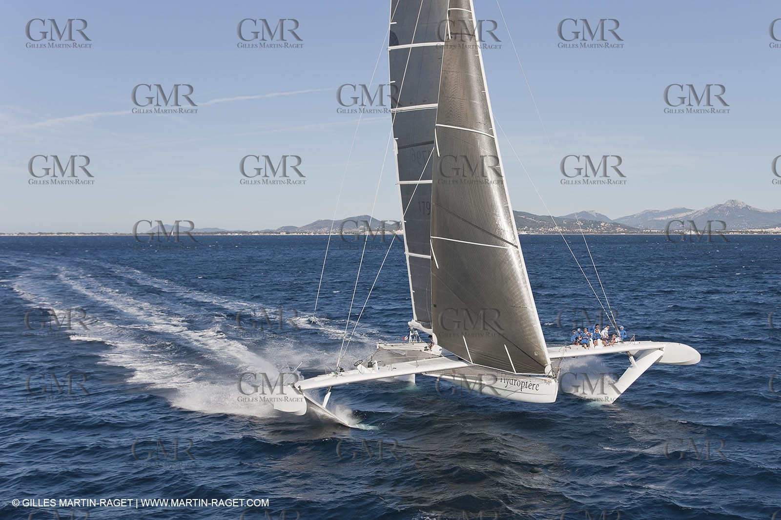 05 09 2009 - Hyères (FRA, 83) Hydroptère beat the overal sailing speed record with a run at 51,36 knts ( subjet to ratification by WSSRC)