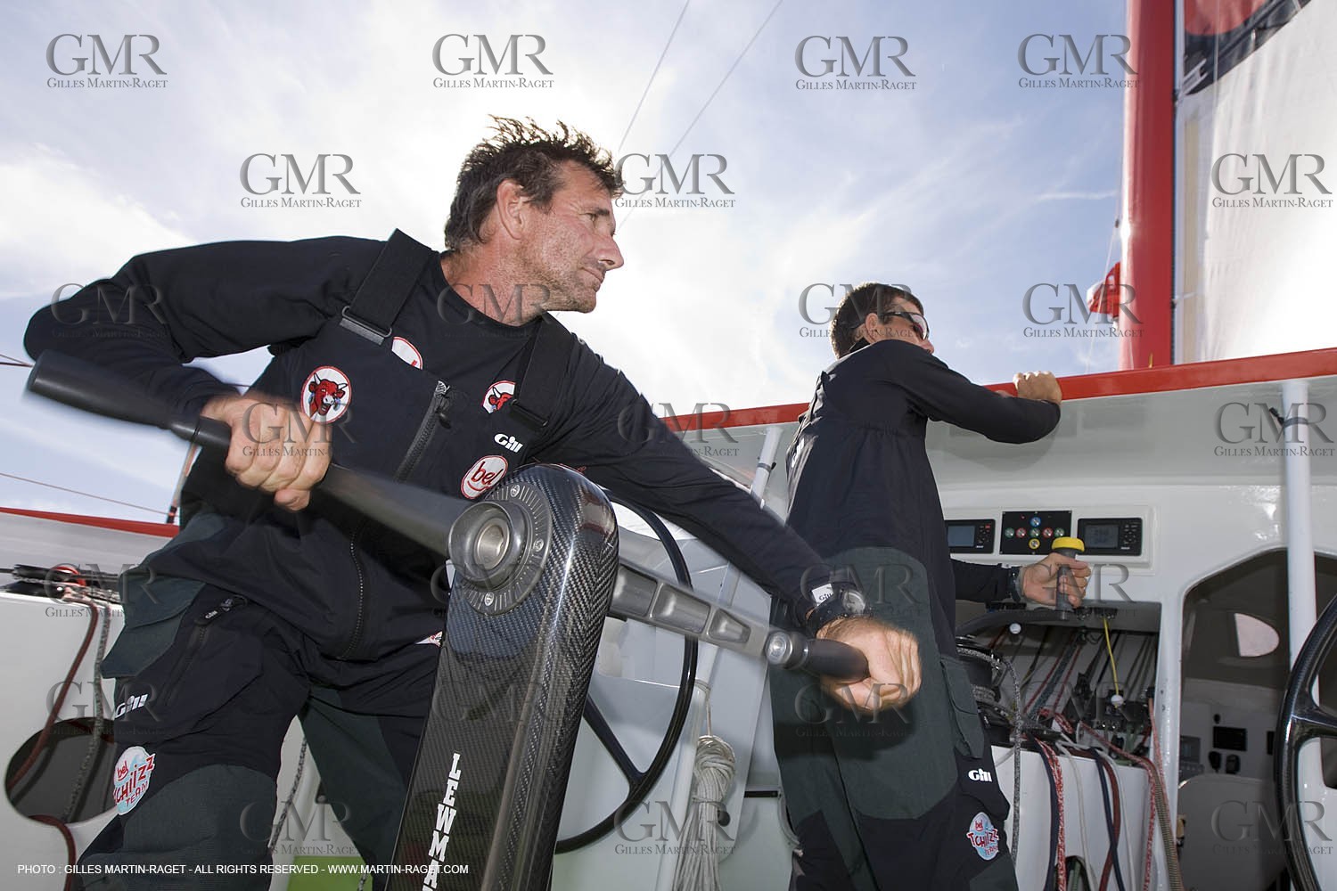 20 09 2007 - Marseille (FRA, 13) - IMOCA monohulls- GROUPE BEL (Kito de Pavant) - First sea trials - Onboard with Kito de Pavant and Sebastien Col