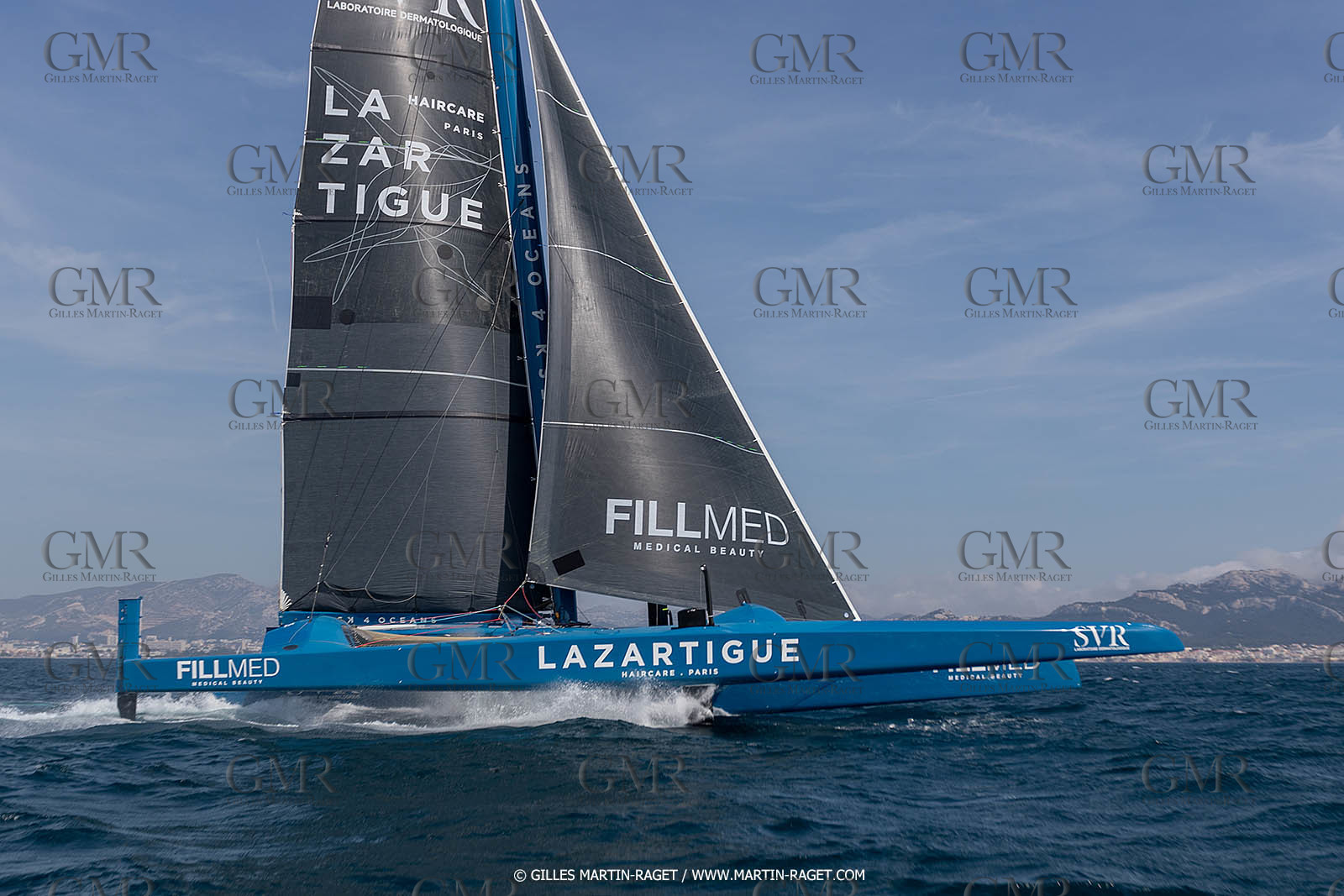 18 05 2022, Marseille (FRA), APremière navigation du trimaran Ultim SVR LAZARTIGUE à Marseille