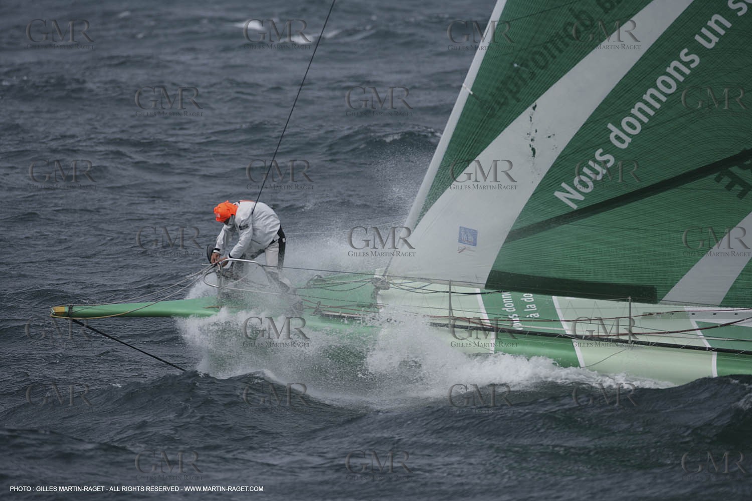 21 06 2007 - Bell Ile en mer (South Britanny, France) - IMOCA Monohulls - Delta Dore (Jeremie Beyou) sea trials
