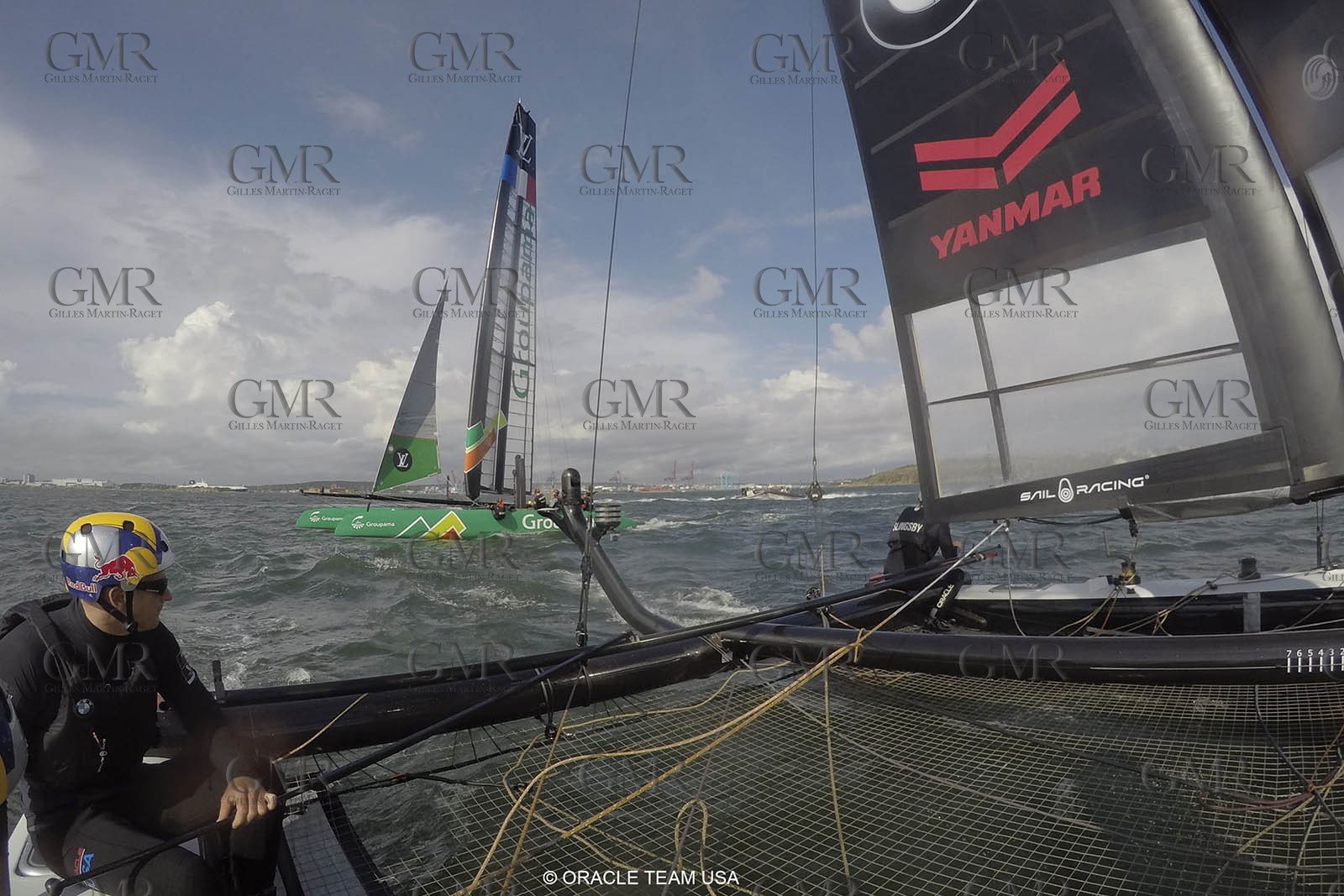 27 08 2015, Göthenburg, (SWE), 35th America's Cup, Louis Vuitton America's Cup World Series Göthenburg 2015, Tech Day, Onboard ORACLE TEAM USA with Joe Newton