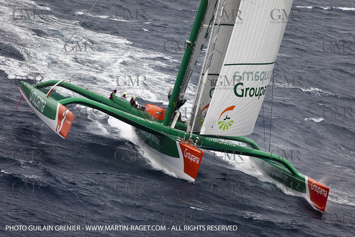 05 14 09 - Marseilles - Mediterranean Record - Groupama 3 - Franck Cammas - G Class - Start from Marseilles to Carthage (Tunisia)