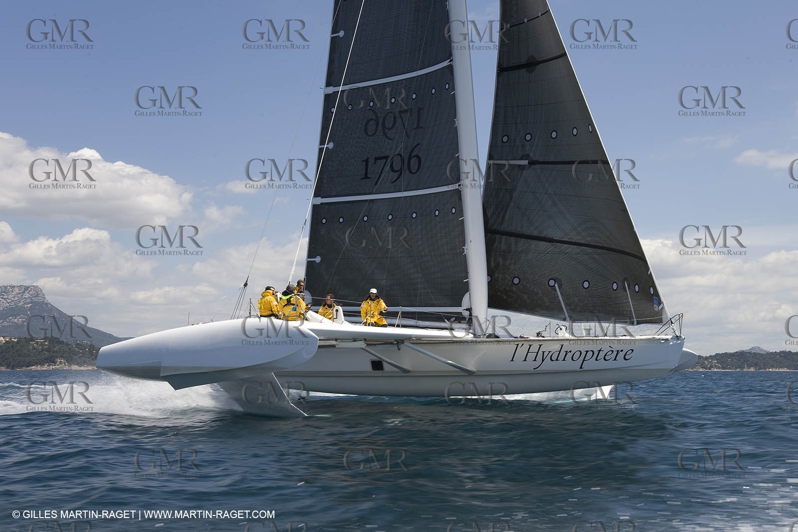 14 06 2008 - Toulon-Hyères (FRA,83) - 50 knots record attempt trials by l'Hydroptère