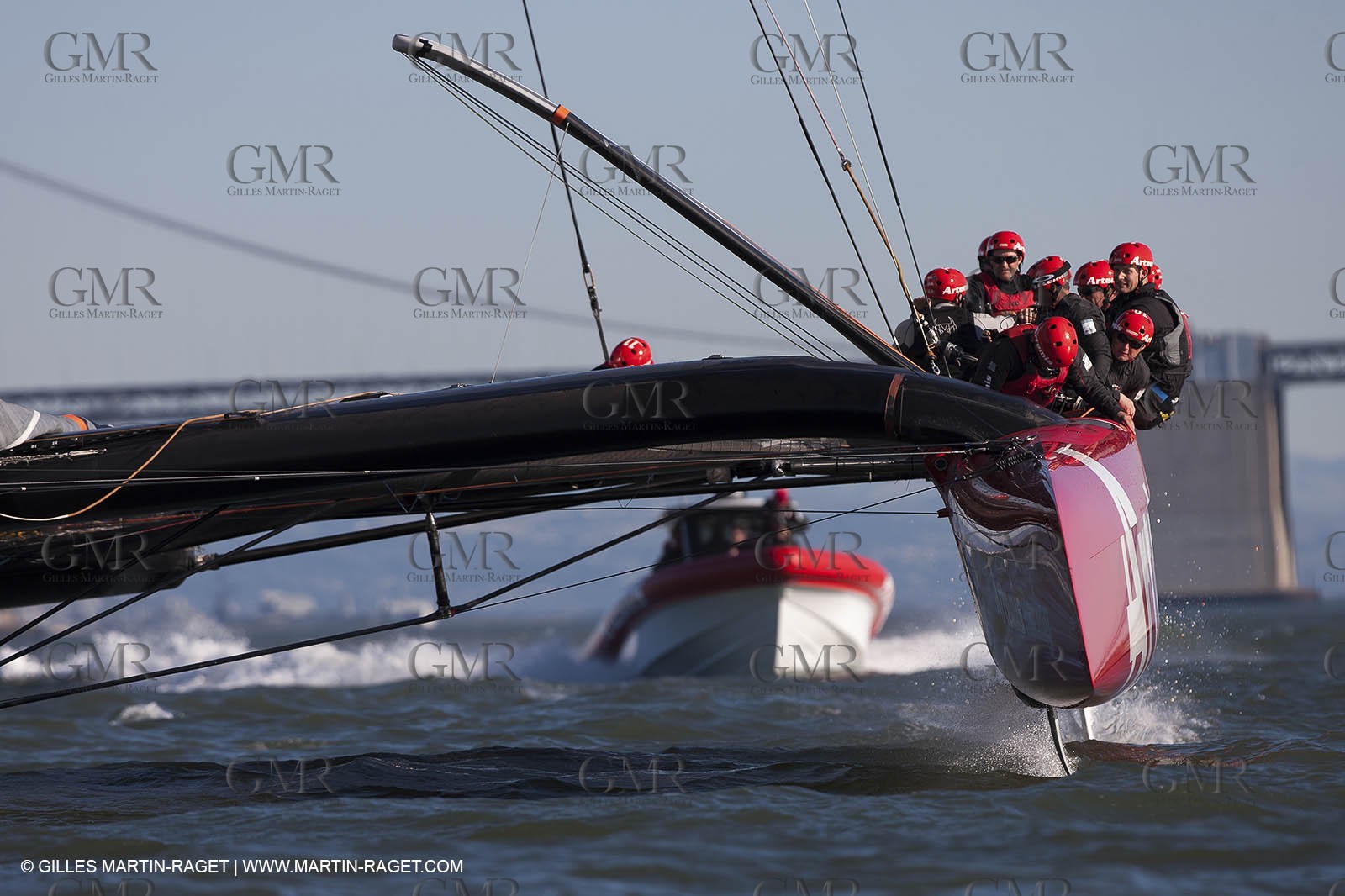 11 02 2013 - San Francisco (USA) - 34th America's Cup - Artemis Racing AC72 training