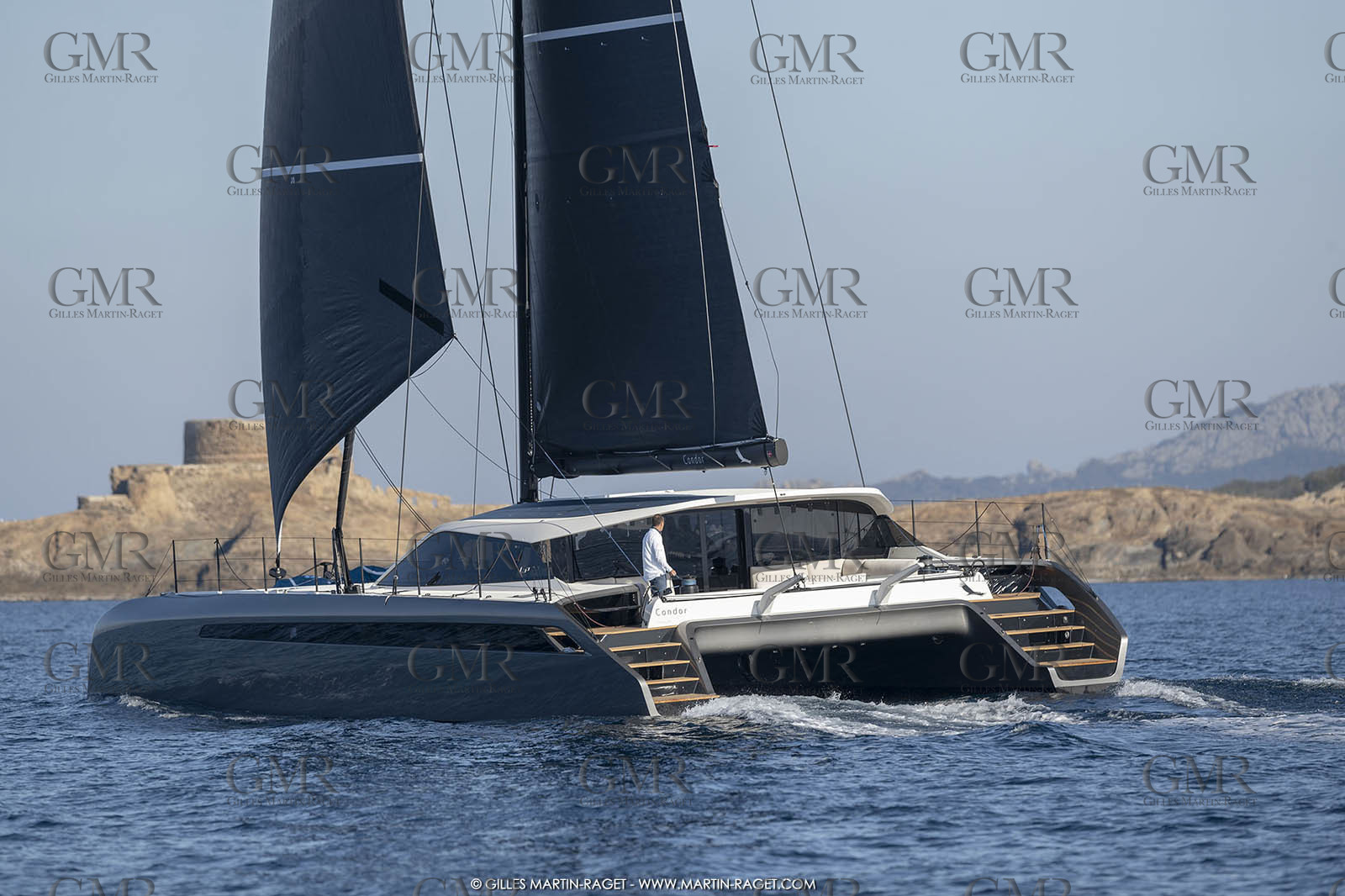 16 02 2019, Porquerolles (FRA,83), Gunboat 68 sail testing  3