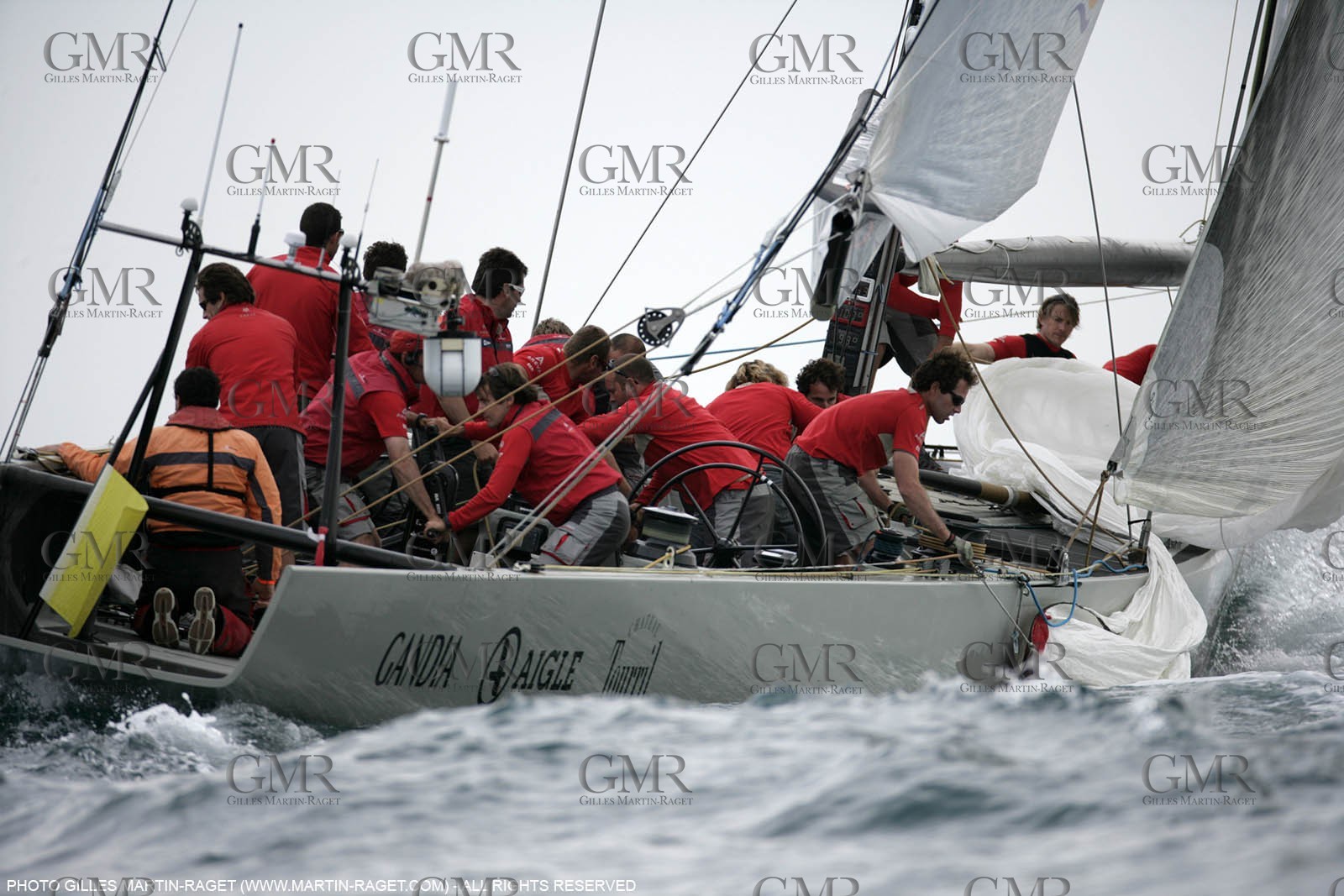25 04 2007-Valencia (Spain)- 32nd America's Cup - Louis Vuitton Cup - RR1 - Day 10 - BMW ORACLE Racing