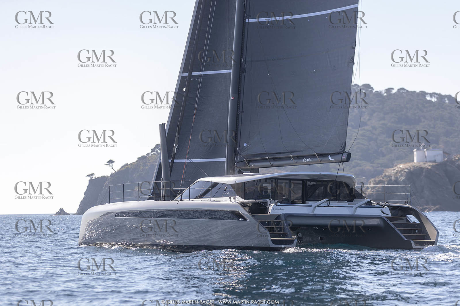 16 02 2019, Porquerolles (FRA,83), Gunboat 68 sail testing  3