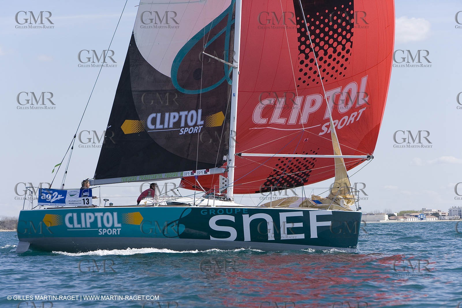 27 03 08- La Grande Motte- (FRA,34) Transat AG2R 2008- Jean-Paul Mouren- Laurent Pellecuer