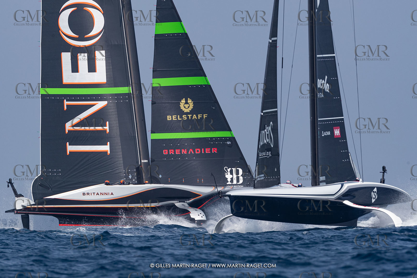 22 08 2024, Barcelona (ESP), Louis Vuitton 37th America's Cup, Louis Vuitton Preliminary Regatta, Race Day 1