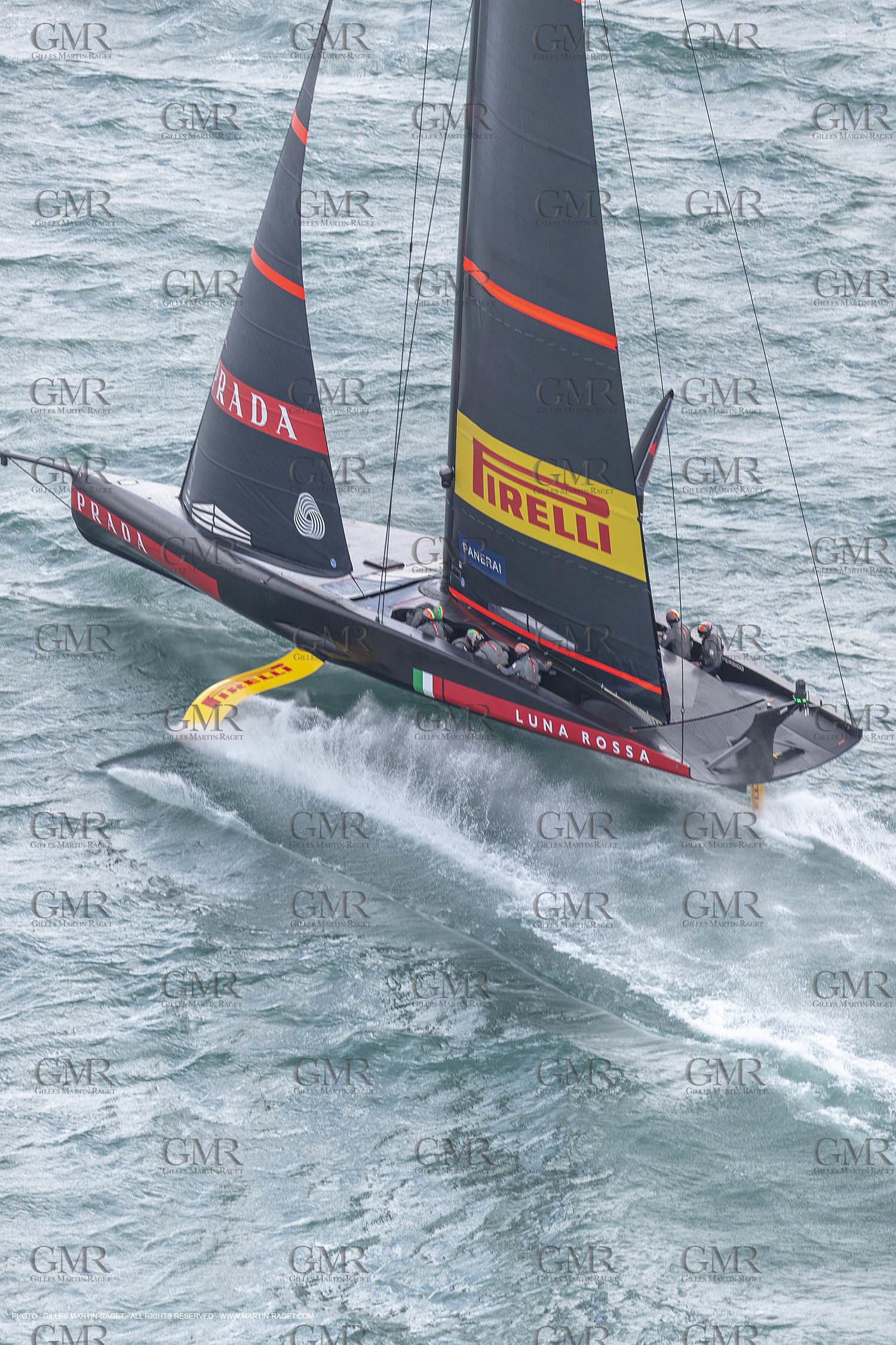 10 12 2020 - Auckland (NZL) - 36th America's Cup - Practice Sessions - Day 2 -Luna Rossa Prada Pirelli Team